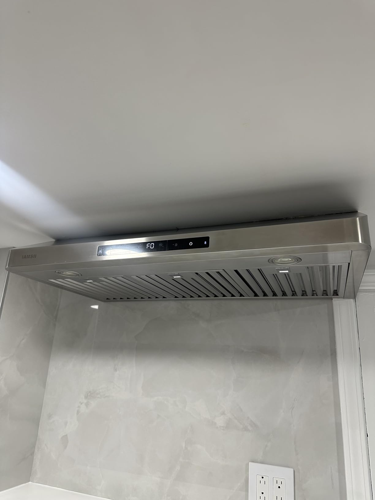 Under Cabinet Range Hood 30 Inch,900 CFM Stainless Steel Kitchen Stove Vent Hood with 4 Speed Exhaust Fan Gesture Sensing/Touch/Remote Control - Customer Photo 1