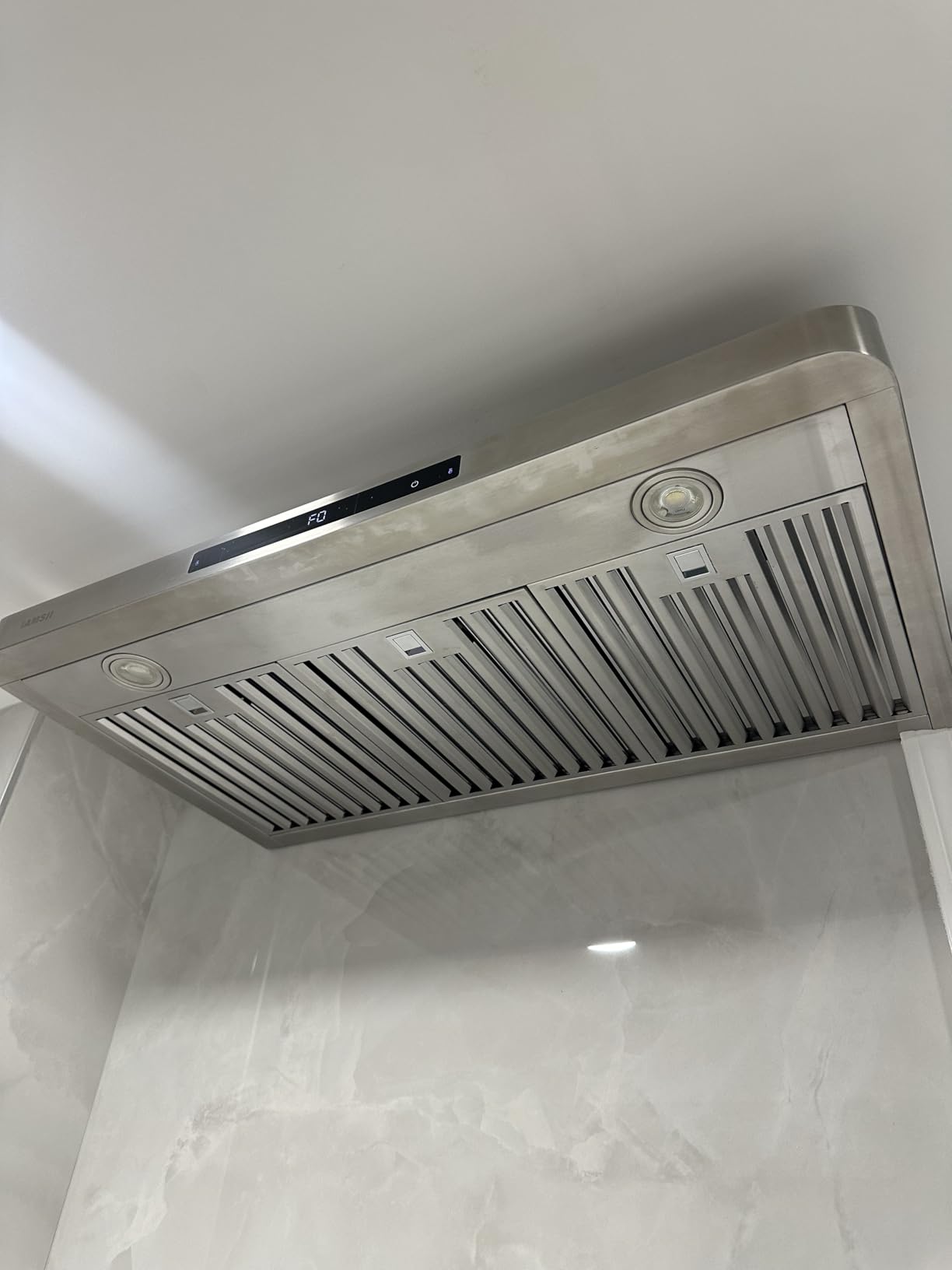 Under Cabinet Range Hood 30 Inch,900 CFM Stainless Steel Kitchen Stove Vent Hood with 4 Speed Exhaust Fan Gesture Sensing/Touch/Remote Control - Customer Photo 2