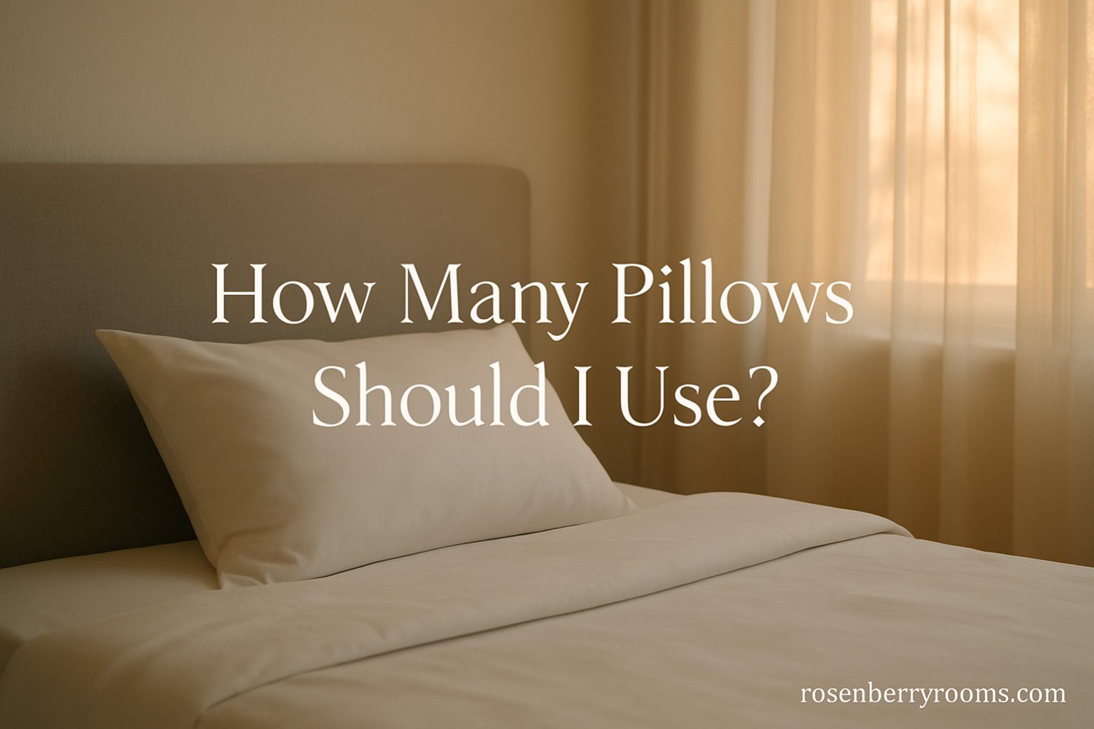 How Many Pillows Should I Use