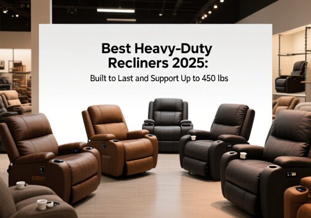 Best Heavy Duty Recliners 2025: Built to Last & Support 450 lbs