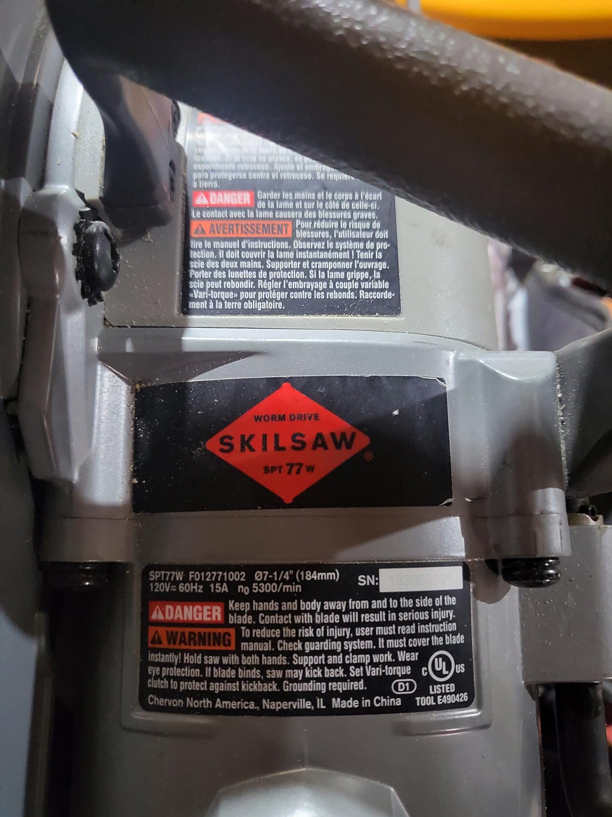 SC-1025SU BF-UG 10-1/4-Inch Wormdrive Magnesium Circular Saw w/ Skil Motor - Customer Photo 1