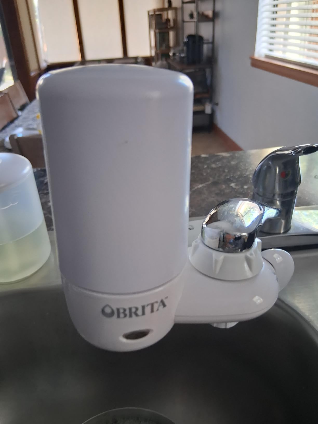 Brita Faucet Mount Water Filter System, White, No-Wait Filtration, Easy Install, Multi-Use Tap Water Filter for Kitchens, Bathrooms & Small Spaces - Customer Photo 1