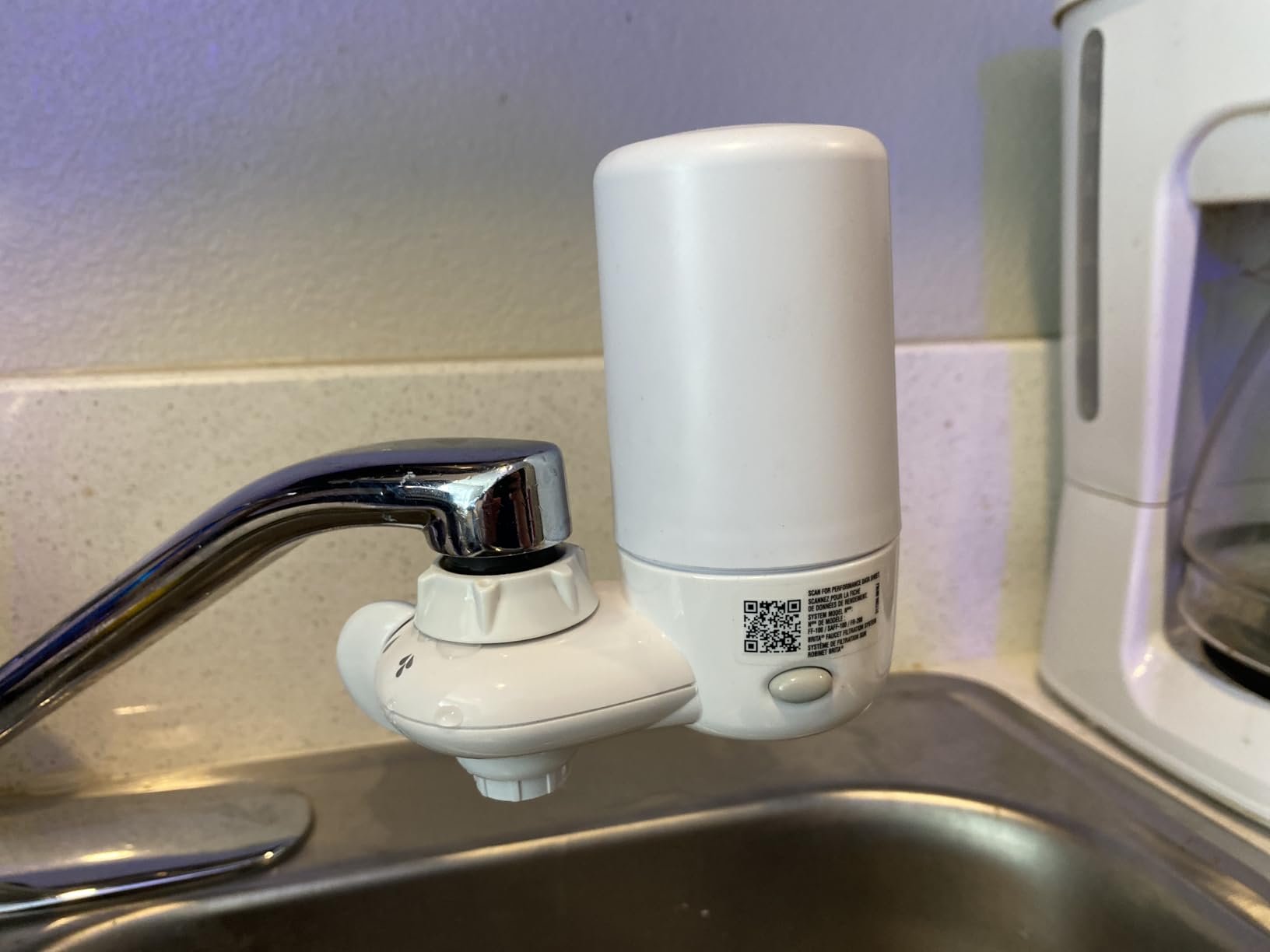Brita Faucet Mount Water Filter System, White, No-Wait Filtration, Easy Install, Multi-Use Tap Water Filter for Kitchens, Bathrooms & Small Spaces - Customer Photo 2