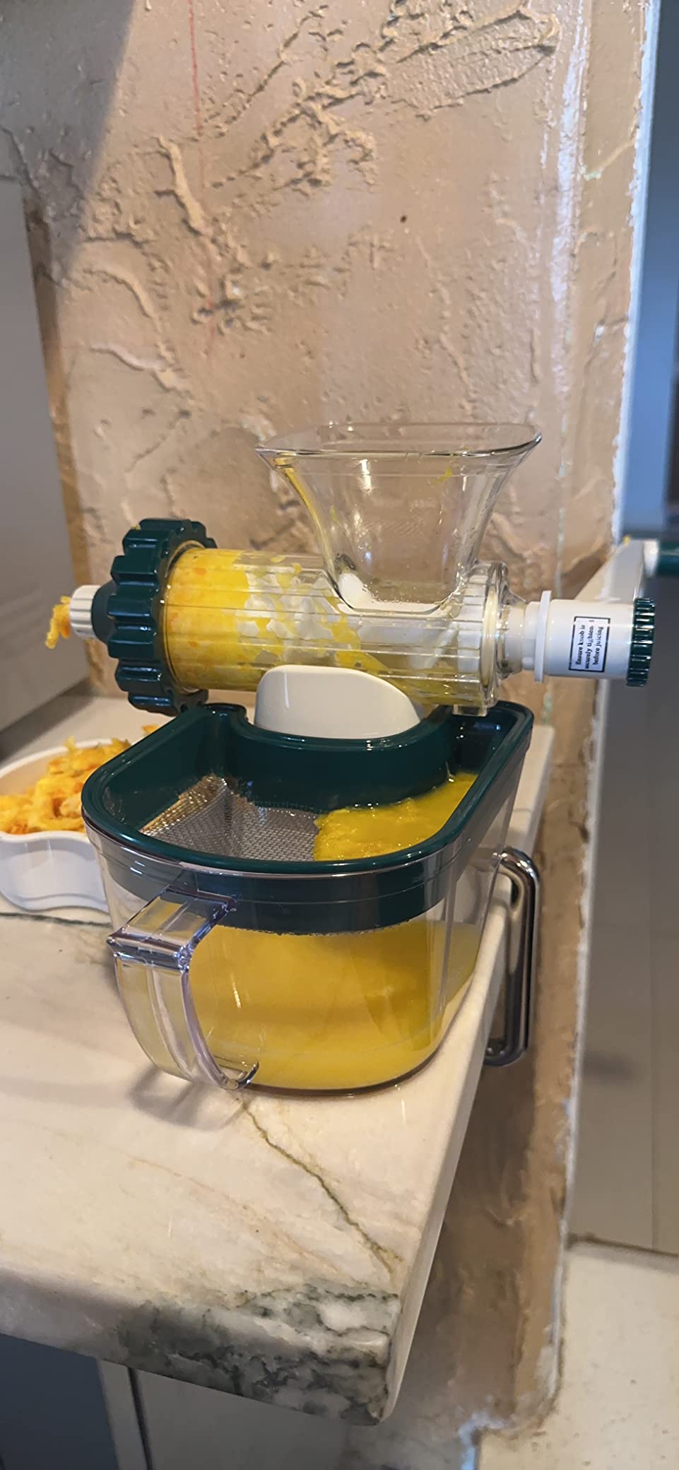 ORIGINAL Healthy Juicer - Wheatgrass & Leafy Green Manual Juicer | Easy-to-Clean Cold Press Juicer | Original Since 2004 - Masticating Technology - Customer Photo 1
