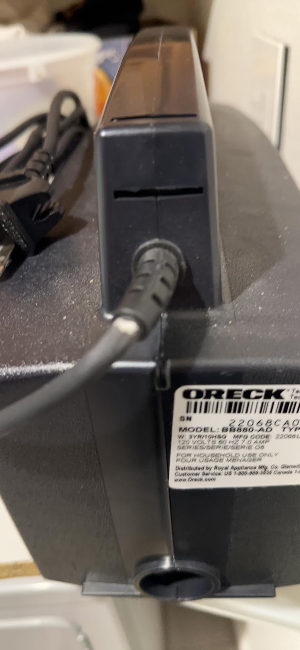 Oreck Super-Deluxe Compact Canister Vacuum Cleaner - Customer Photo 2