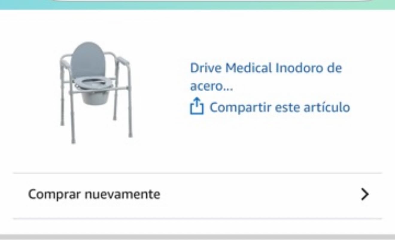 Drive Medical 11148-1 Folding Steel Bedside Commode Chair, Portable Toilet, Supports Individuals Weighing Up To 350 Lbs, with 7.5 Qt. Bucket and 13.5 Inch Seat, Grey - Customer Photo 1