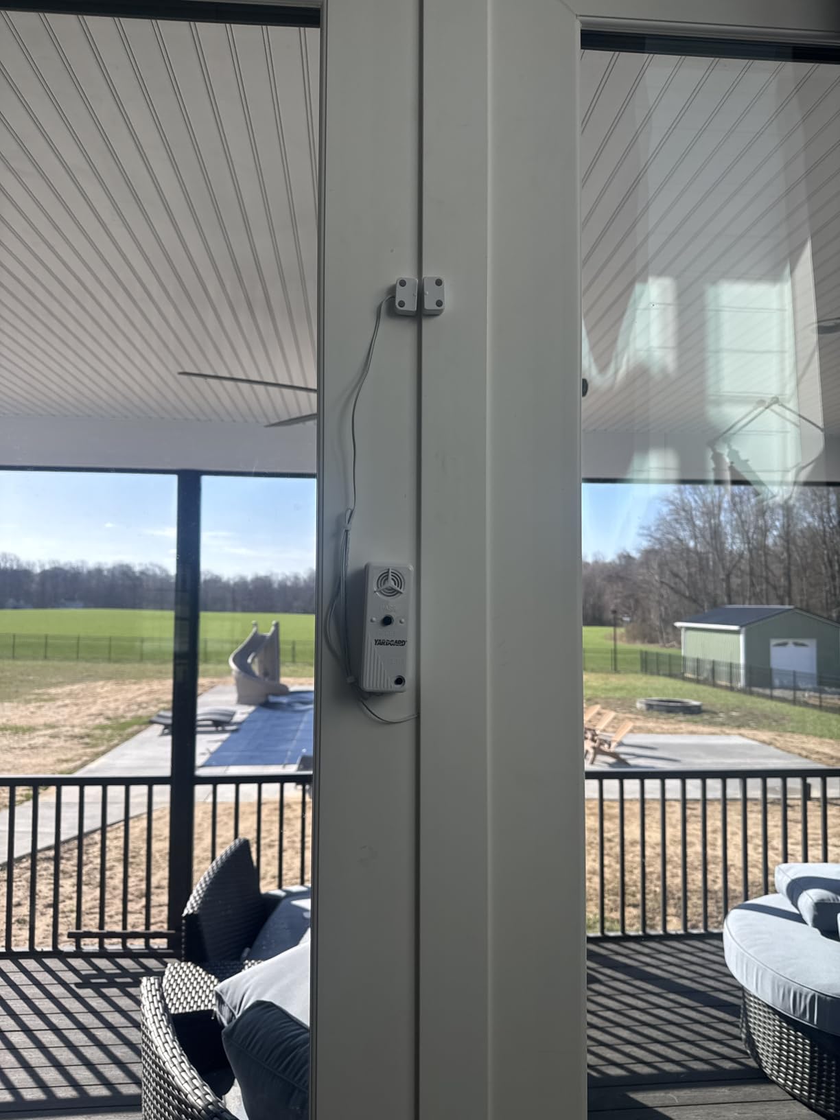 Yardgard Door and Window Pool Alarm, Child Safety UL 2017 Compliant Alarm for Pool Gates and Sliding Doors, Weatherproof, Wireless, Work as a UL Compliant Siren, ETL Certified, Easy to Install, White - Customer Photo 1