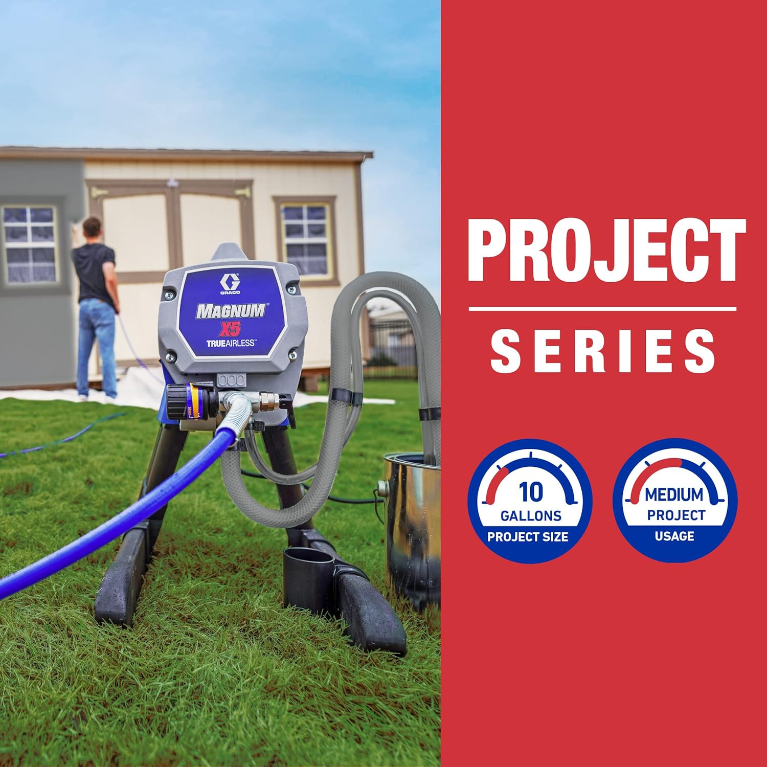 Graco Magnum 262800 X5 Stand Airless Paint Sprayer, Blue - Customer Photo 2
