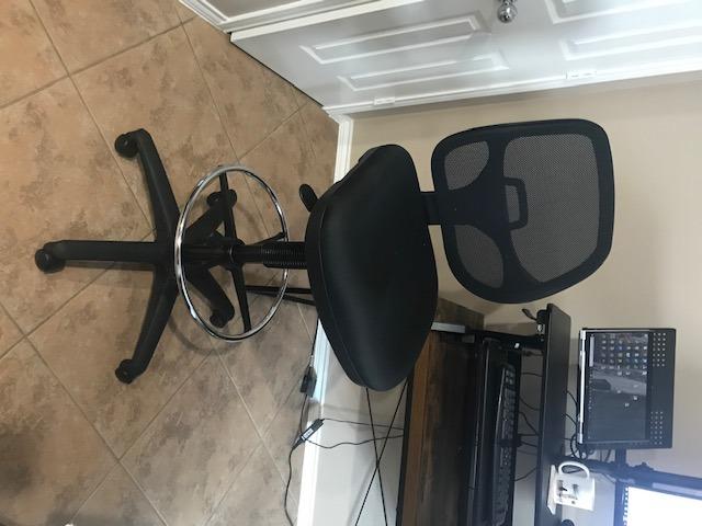 Office Star DC Series Deluxe Breathable Mesh Back Ergonomic Drafting Chair with Lumbar Support and Adjustable Footring, Black Fabric Customer Review Office Star DC Series Deluxe Breathable Mesh Back Ergonomic Drafting Chair with Lumbar Support and Adjustable Footring, Black Fabric - Customer Photo 2