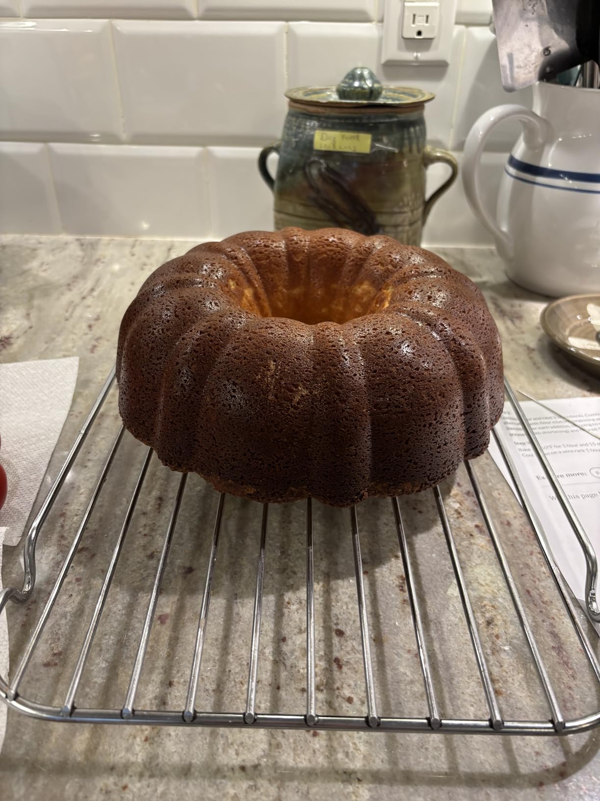 Wilton Gold Premium Non-Stick Warp-Resistant Bakeware, Made without PFAs, Fluted Tube Pan, 9.49 in - Customer Photo 1