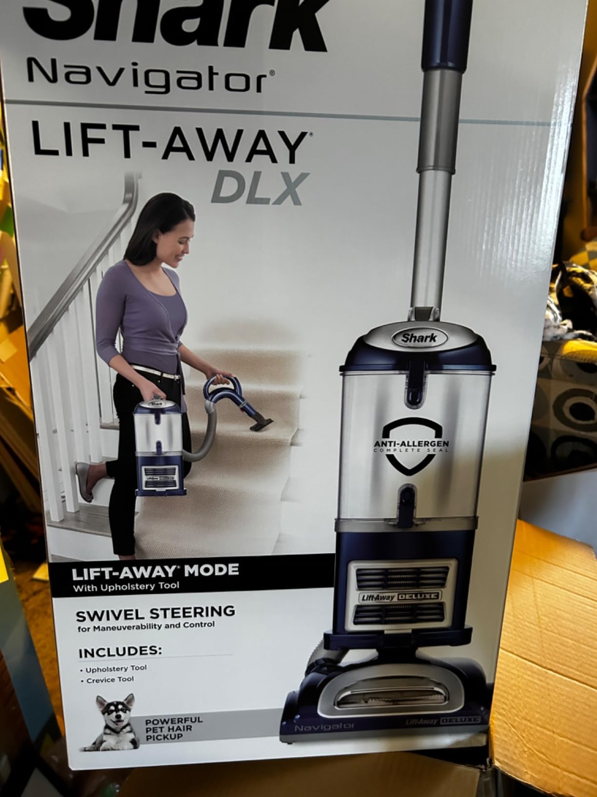 Shark Navigator Lift-Away Upright Vacuum, HEPA, Pet Hair, Lavender, NV352 | Carpet and Hard Floor Cleaning, Swivel Steering, Brushroll Shutoff, 1.04L Dust Cup customer photo 2
