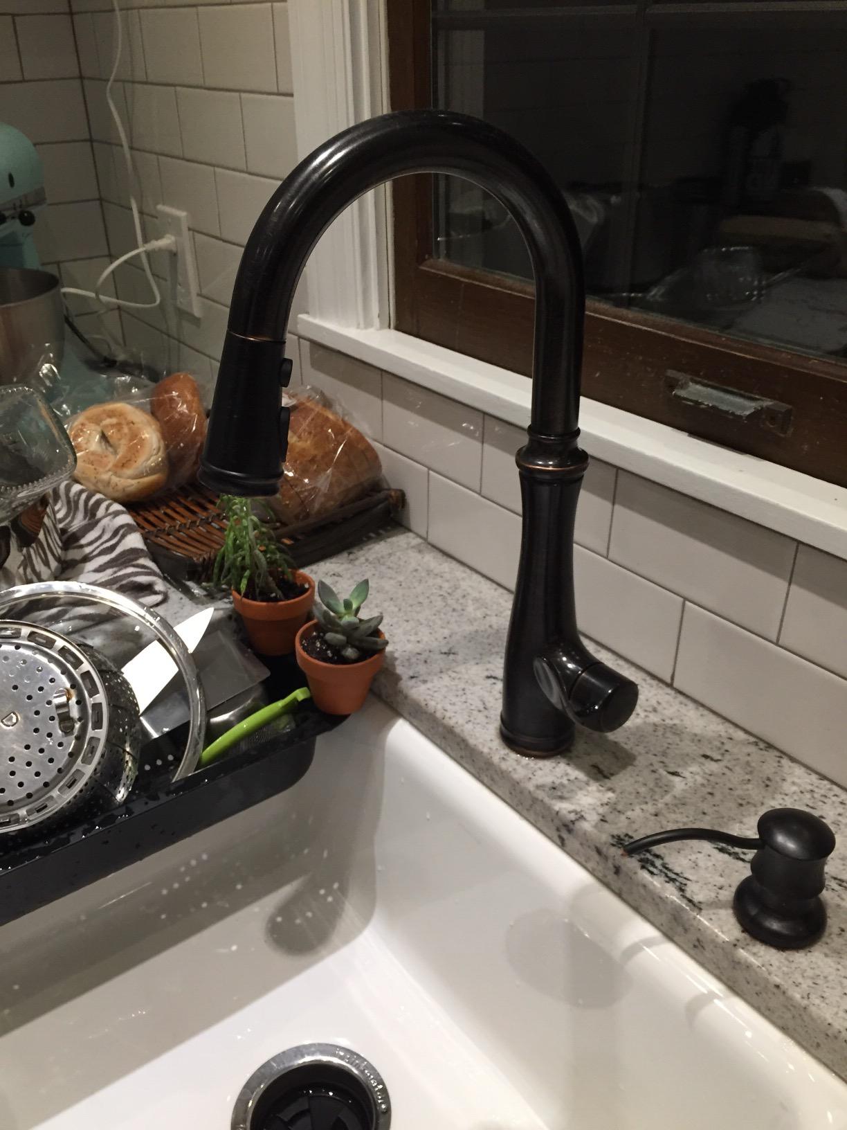 KOHLER Bellera Pull Down Kitchen Faucet, Kitchen Sink Faucet with Pull Down Sprayer, 3-Spray Faucet, Vibrant Stainless, K-560-VS - Customer Photo 1
