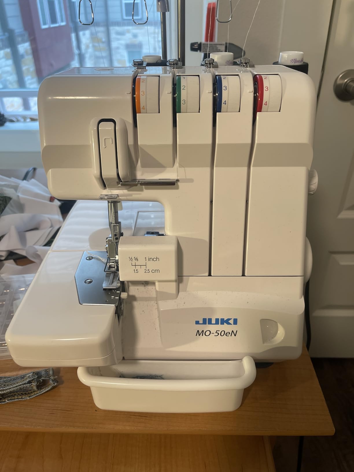 Juki, MO-50E, 3 or 4 Thread Serger, Lay In Tensions, Adjustable Differential Feed, Built In Rolled Hem - Customer Photo 1