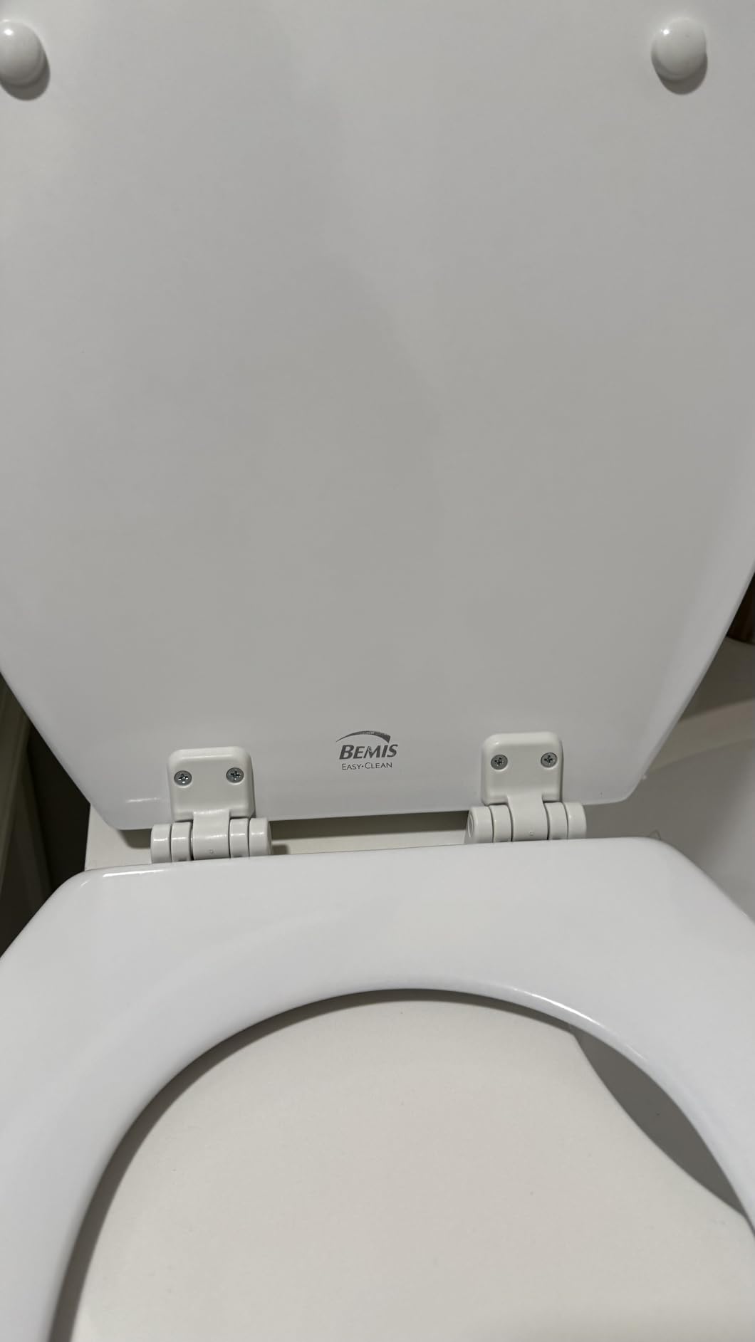 Bemis 1500EC 390 Lift-Off Wood Elongated Toilet Seat, Cotton White - Customer Photo 1