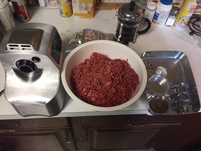 Magnum 1800W Electric Meat Grinder | Grinds Soft Bones | High-Capacity Meat Tray | 6 Grinding Plates | 3 Stainless Steel Blades | Sausage Stuffer | Kubbe Maker & More Included - Customer Photo 1