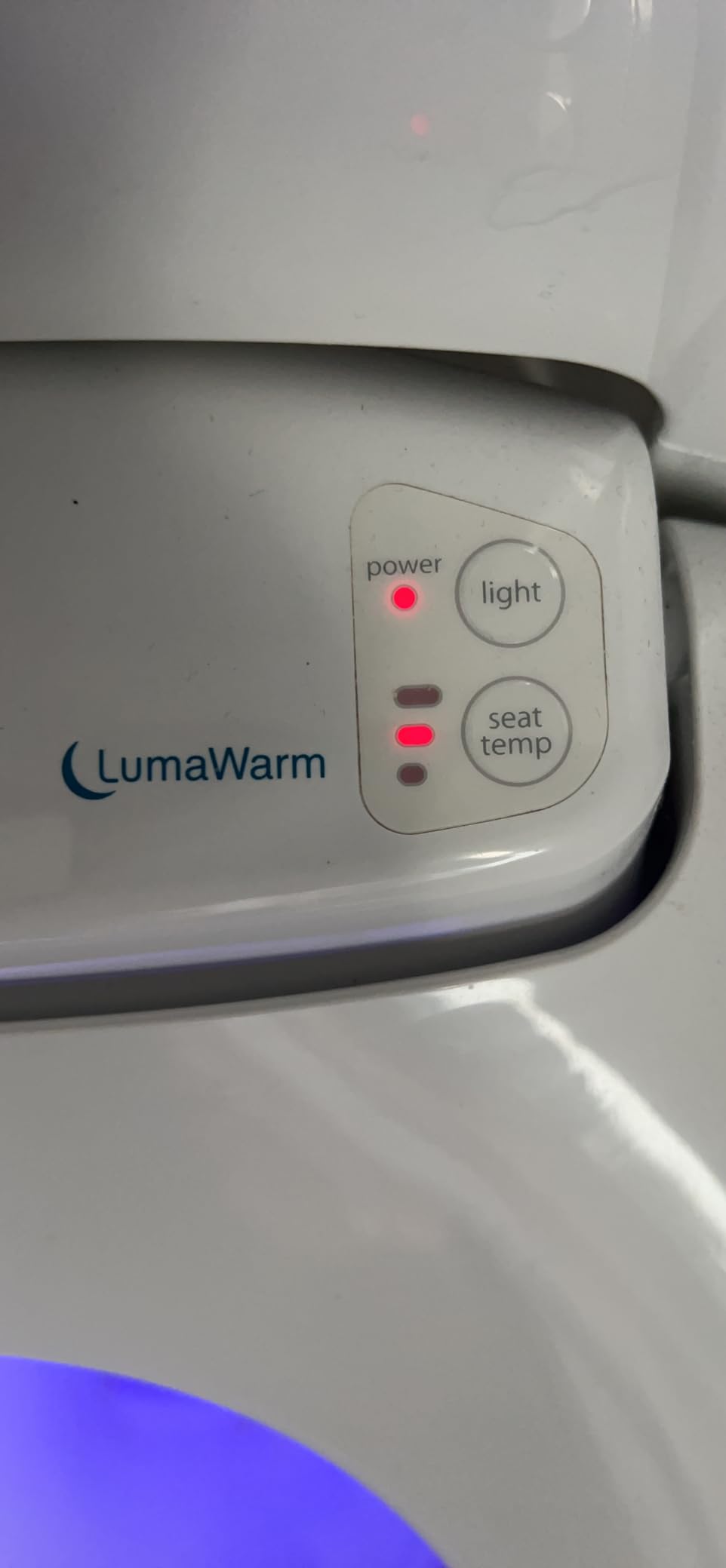 Brondell L60-EW LumaWarm Heated Nightlight Elongated Toilet Seat, White - Customer Photo 2