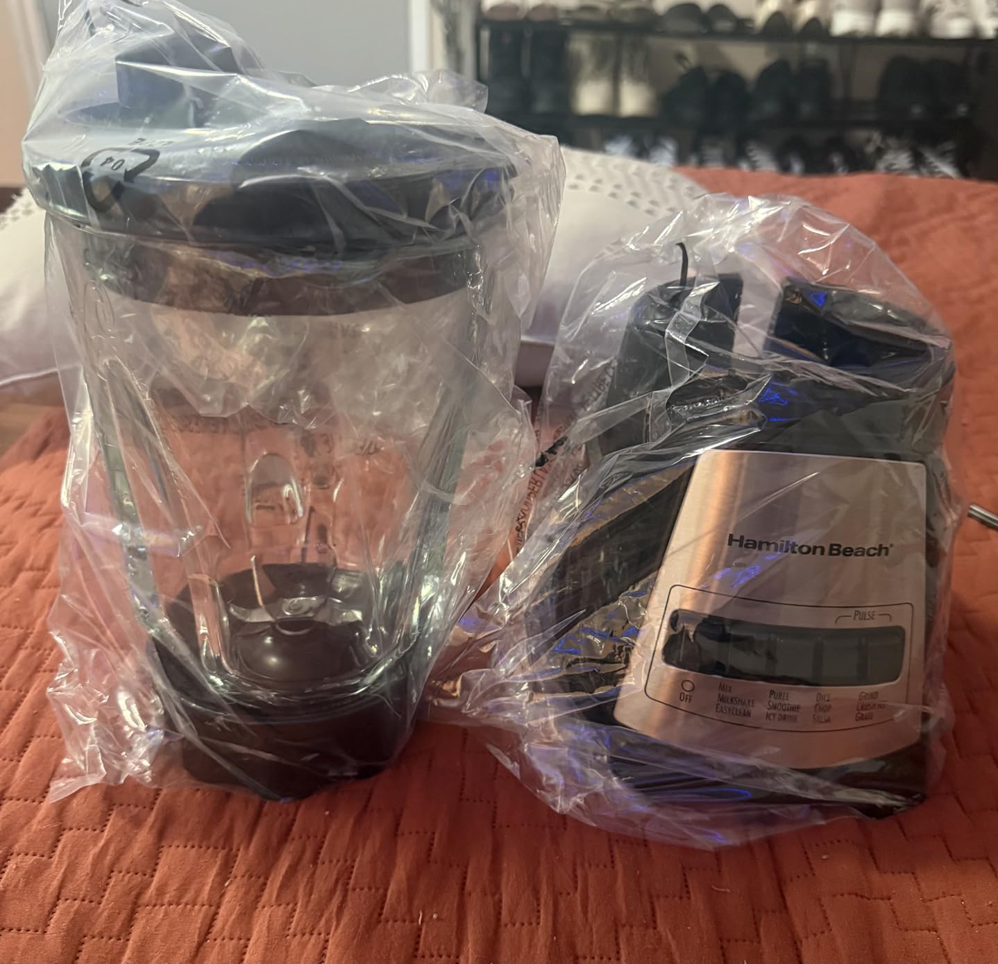 Hamilton Beach Power Elite Wave Action Blender For Smoothies, 40 Oz Glass Jar, 12 Functions Including Puree, Crush Ice, 700 Watts - Black (58148A) - Customer Photo 1