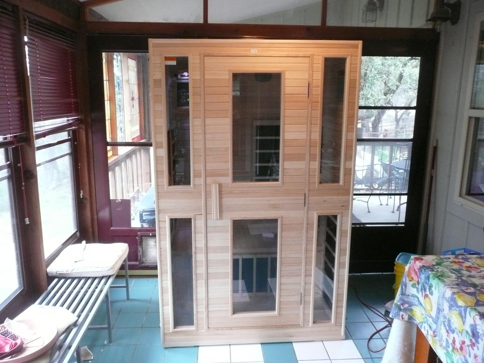 JNH Lifestyles Joyous 2-Person Home Infrared Sauna with Infra-red Light Therapy, Low EMF - Customer Photo 1