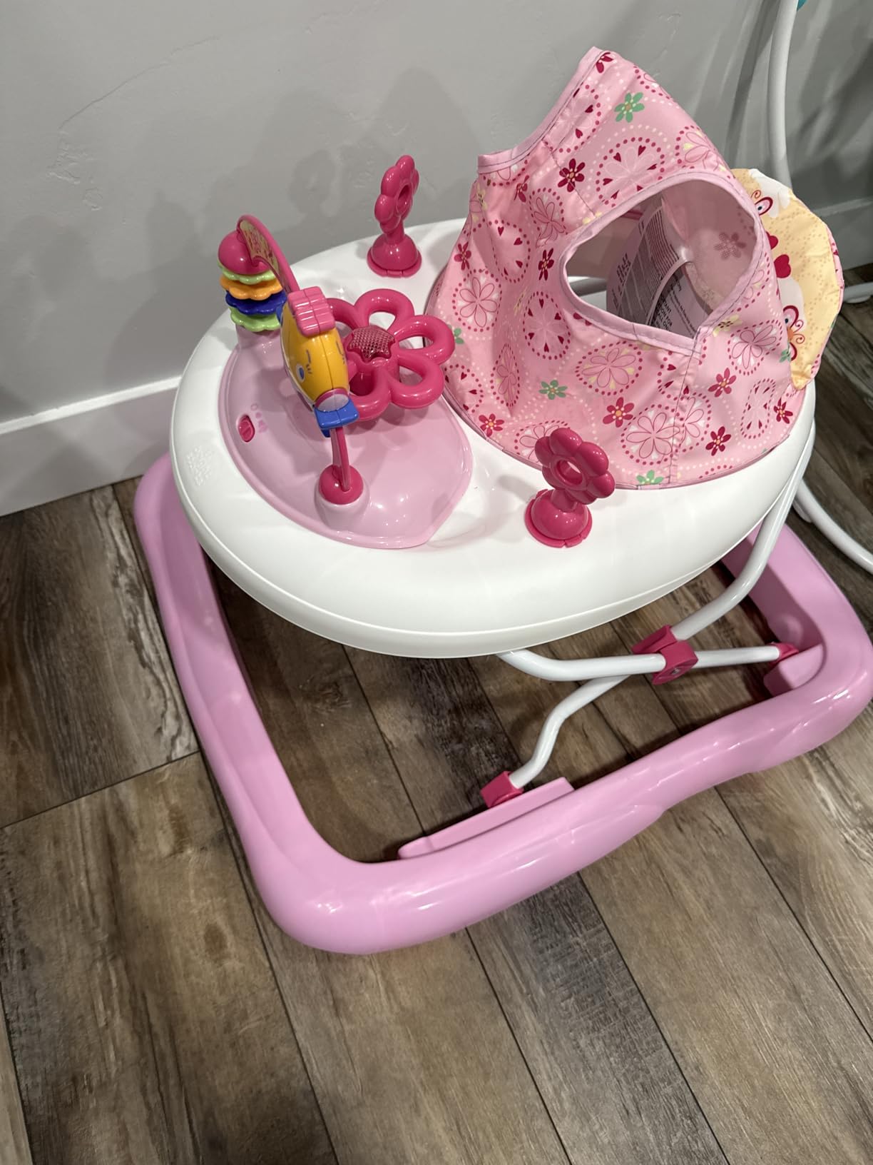 Bright Starts JuneBerry Walk-A-Bout Baby Walker and Entertainer, Removeable Floor Toy, with Easy Fold Frame for Storage, Ages 6 Months + - Customer Photo 1