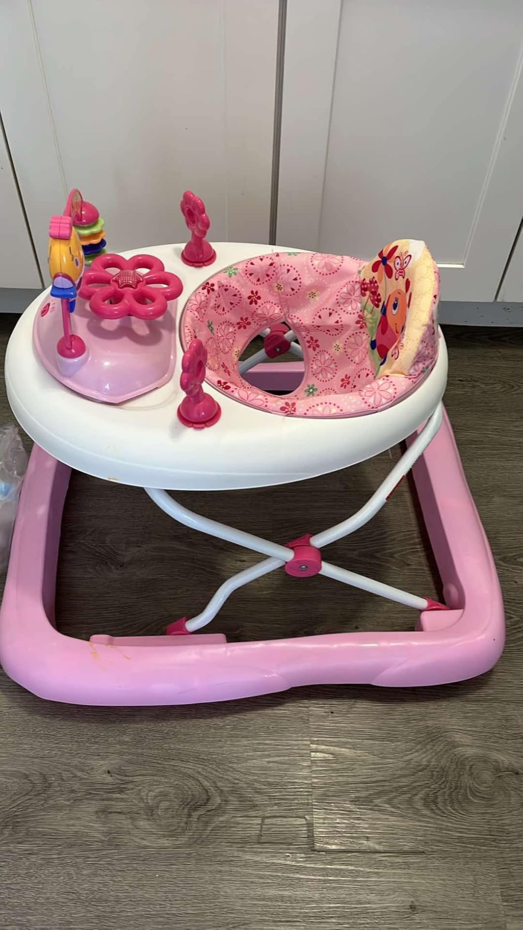 Bright Starts JuneBerry Walk-A-Bout Baby Walker and Entertainer, Removeable Floor Toy, with Easy Fold Frame for Storage, Ages 6 Months + - Customer Photo 2