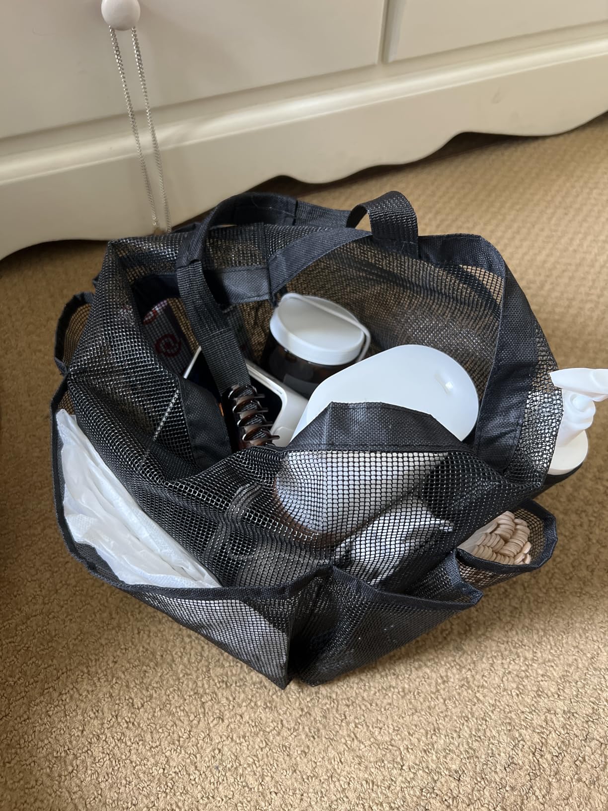 Attmu Mesh Shower Caddy Portable for College Dorm Room Essentials with 8 Pockets, Hanging Caddy Dorm Basket, Quick Dry Shower Bag for Bathroom - Customer Photo 1