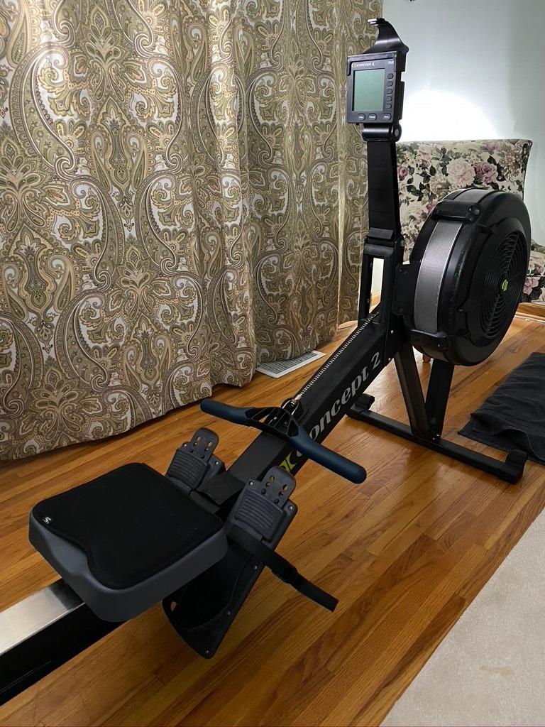 Concept2 RowErg Indoor Rowing Machine - PM5 Monitor, Device Holder, Adjustable Air Resistance, Easy Storage - Customer Photo 1