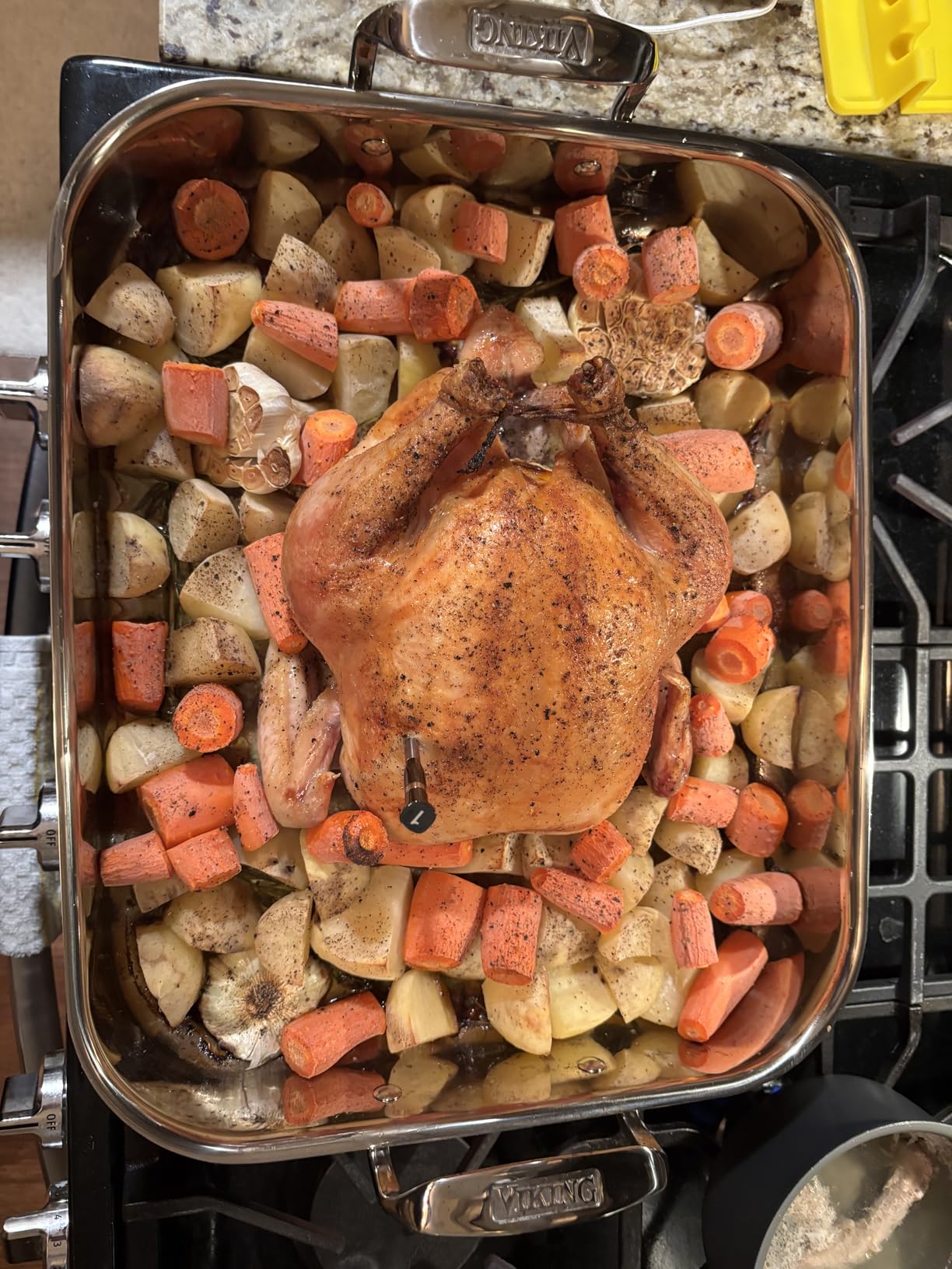 Viking 3-Ply Stainless Steel Roasting Pan with Non Stick Rack, 16 x 13 Inch - Customer Photo 1