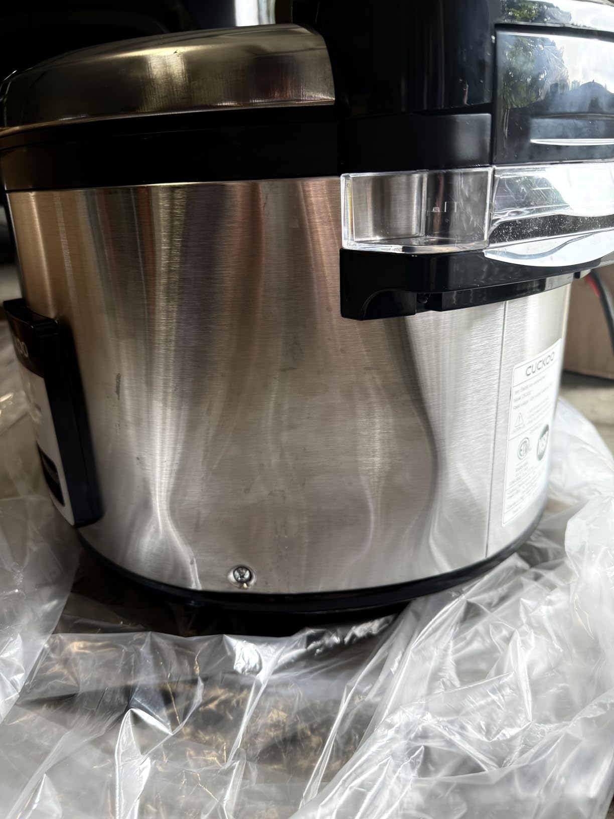 CUCKOO CR-3032 30-Cup (Uncooked) / 60-Cup (Cooked) Large Capacity Commercial Rice Cooker & Warmer with Nonstick Inner Pot, Switch Press (Silver/Black) - Customer Photo 2
