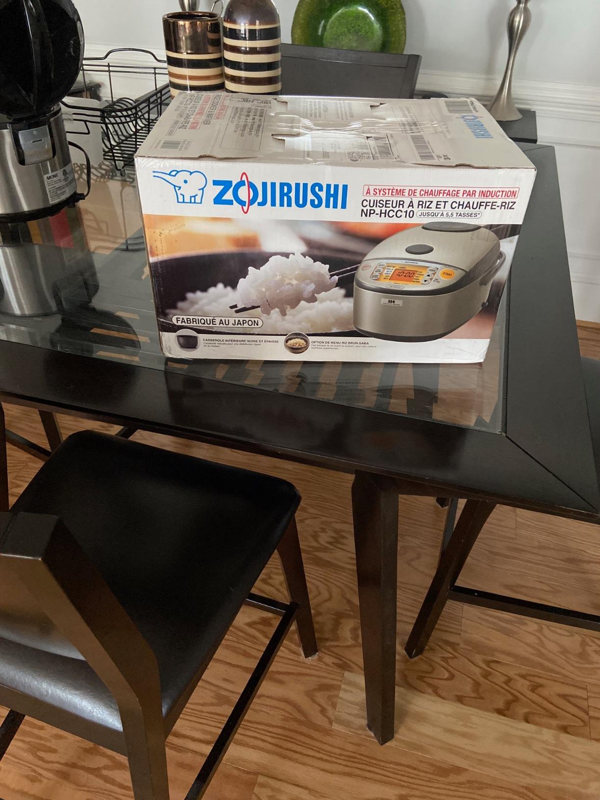 Zojirushi NP-HCC10XH Induction Heating System Rice Cooker and Warmer, 1 L, Stainless Dark Gray - Customer Photo 2