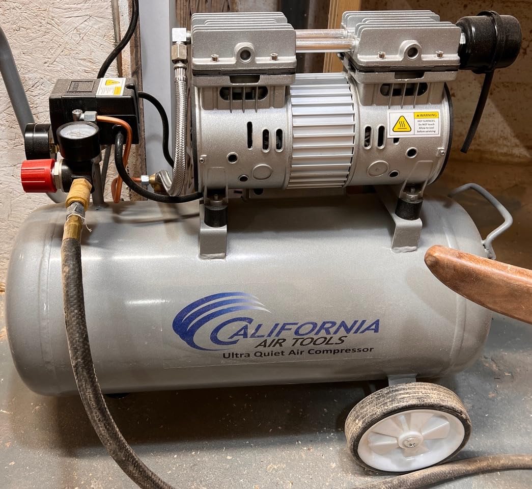 California Air Tools 8010 1.0 HP Ultra Quiet and Oil-Free Air Compressor, 8 Gallon Steel Tank, Lightweight with Wheels, 60 dBA Noise Level - Customer Photo 2