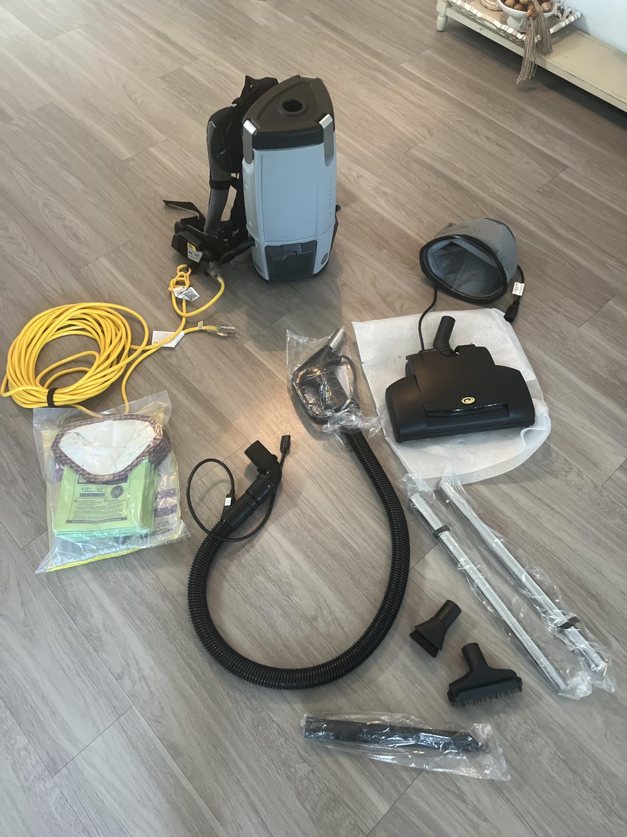 ProTeam Commercial Backpack Vacuum Cleaner, ProVac FS 6 Vacuum Backpack with HEPA Media Filtration and Residential Cleaning Service Kit, 6 Quart, Corded - Customer Photo 1