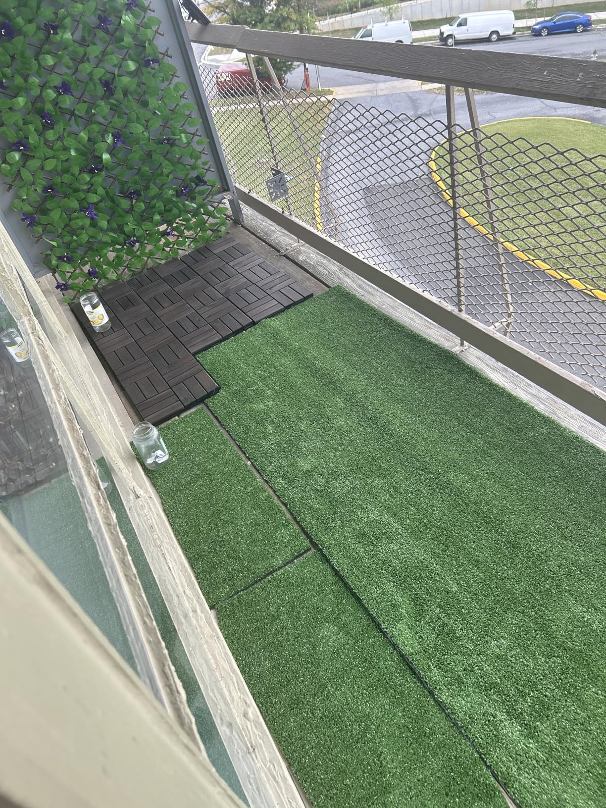 Ottomanson Artificial Grass Outdoor Runner Rug 2'7