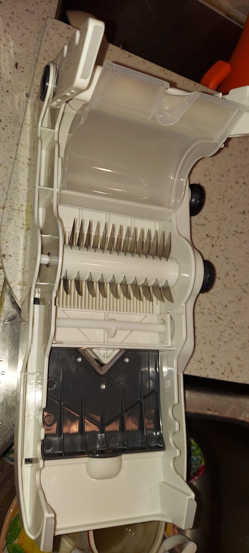 Mueller Austria Mandoline Slicer for Kitchen, Adjustable Vegetable Chopper, Fruit, Cheese Grater, Potato Chips Slicer - Black - Customer Photo 3