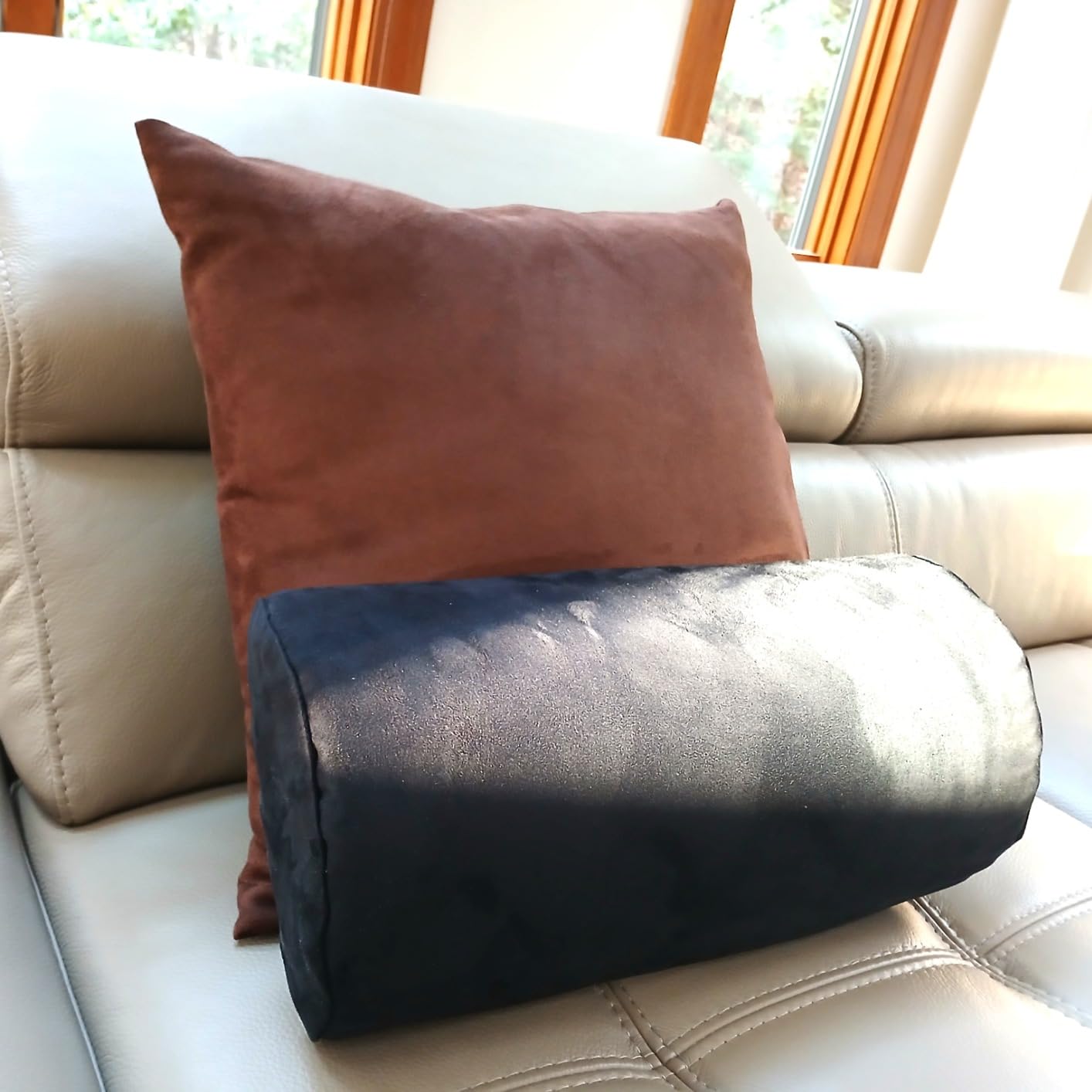 Coop Home Goods Leg Support & Knee Pillow for Side Sleeper, Adjustable Soft Orthopedic Leg Pillow for Sleeping, Pregnancy, Sciatica, Back, Hip and Joint Support with Washable Cover - Customer Photo 1