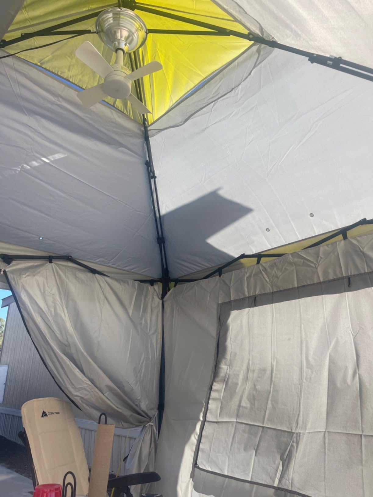Quictent 10'x10' Outdoor Pop up Canopy Tent, 420D Oxford Fabric, SPF50+ Sun Protection, Easy Setup Gazebos Ideal for Backyard & Camping - Customer Photo 1