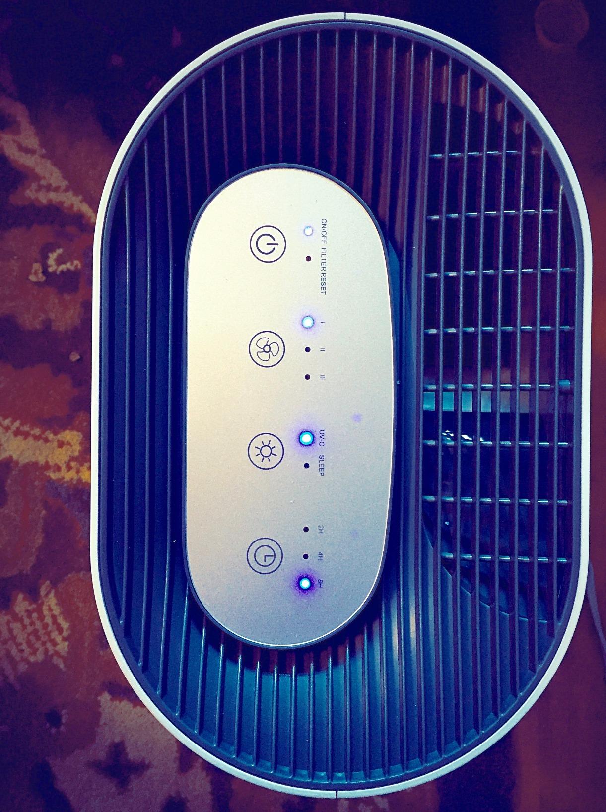 Pure Enrichment PureZone Air Purifier for Bedroom & Living Room, 4-Stage Filtration & UV-C Light, H13 HEPA Filter Helps Remove Bacteria, Pet Hair Dander, Allergens, Germs, Smoke, Dust (White) - Customer Photo 1