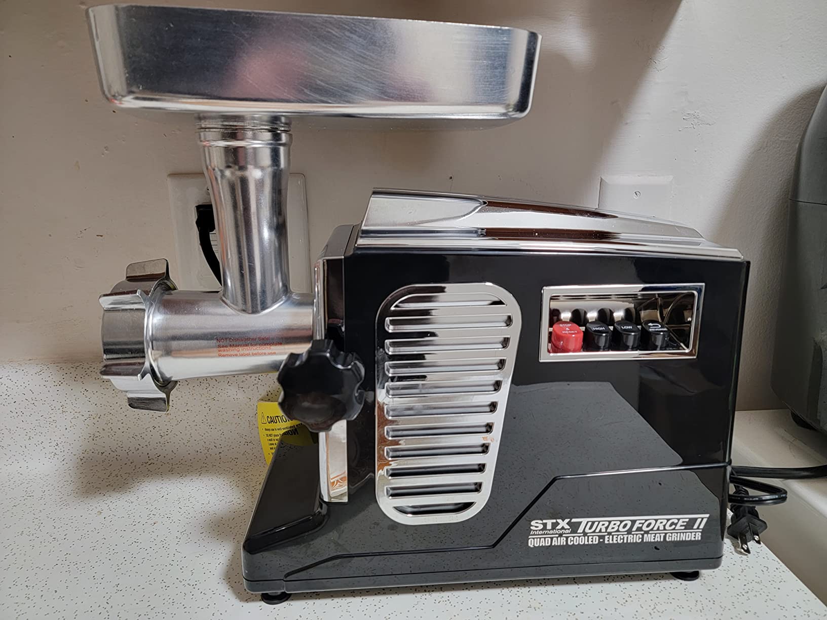 STX Turboforce II 4000 Electric Meat Grinder | Grinds Soft Bones | Foot Pedal | 6 Grinding Plates | Stainless Steel Blades | Sausage Tubes | Kubbe Maker | Meat Claws | Patty Press & More - Customer Photo 2