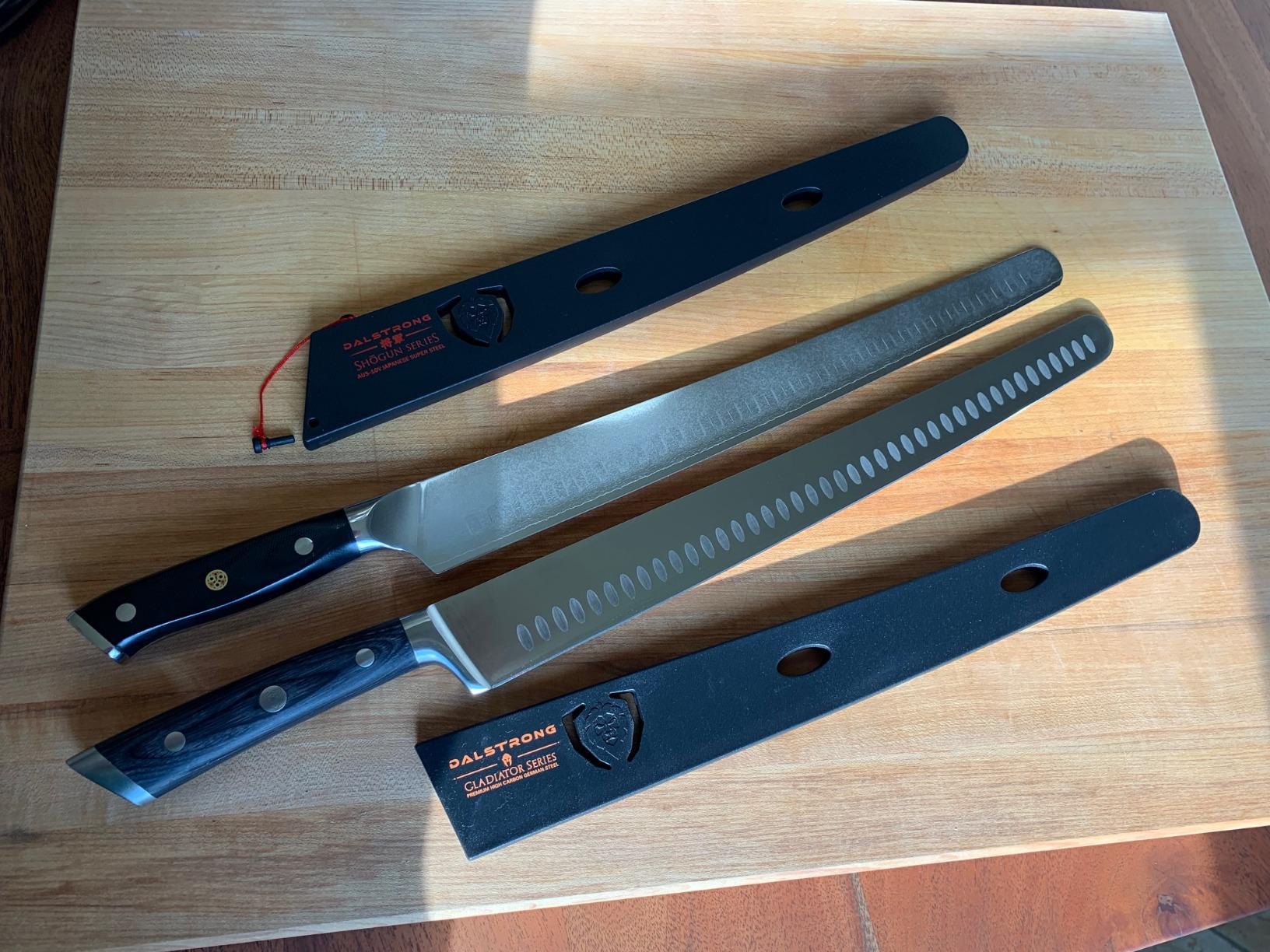 Dalstrong Slicing Knife - 12 inch - Gladiator Series Elite - Granton Edge - Forged High-Carbon German Steel- G10 Handle - Razor Sharp Carving Knife Gift - w/Sheath - Slicer - NSF Certified - Customer Photo 1