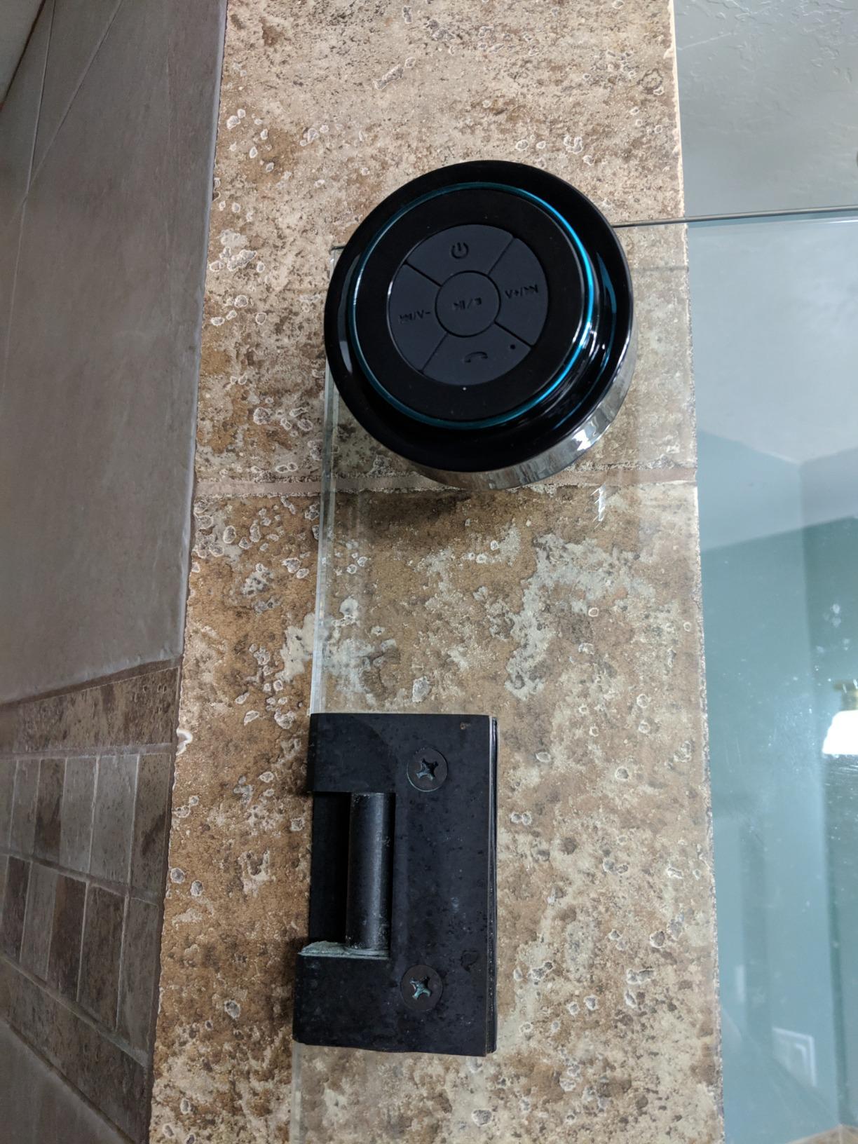 HAISSKY Bluetooth Shower Speakers, Portable Wireless Speaker with Suction Cup, IP67 Waterproof Speaker Pairs Easily to Phones, Tablets, Computer, Gift for Men & Women - Customer Photo 2