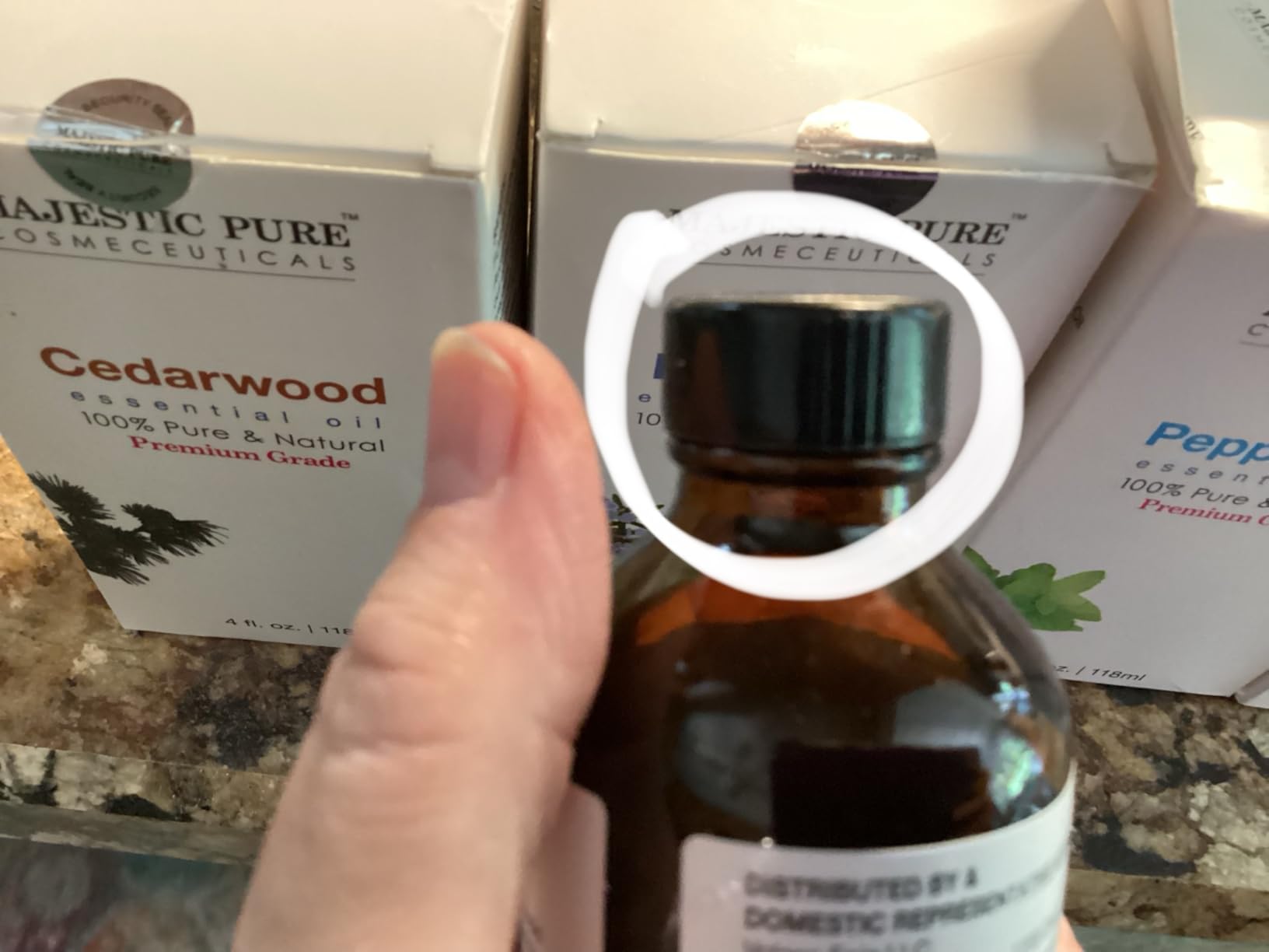 Majestic Pure Eucalyptus Essential Oil with Glass Dropper - Huge 4 Fl Oz - 100% Pure and Natural Eucalyptus Oil - Premium Grade Essential Oils for Diffuser, Aromatherapy, Soap and Candle Making - Customer Photo 1