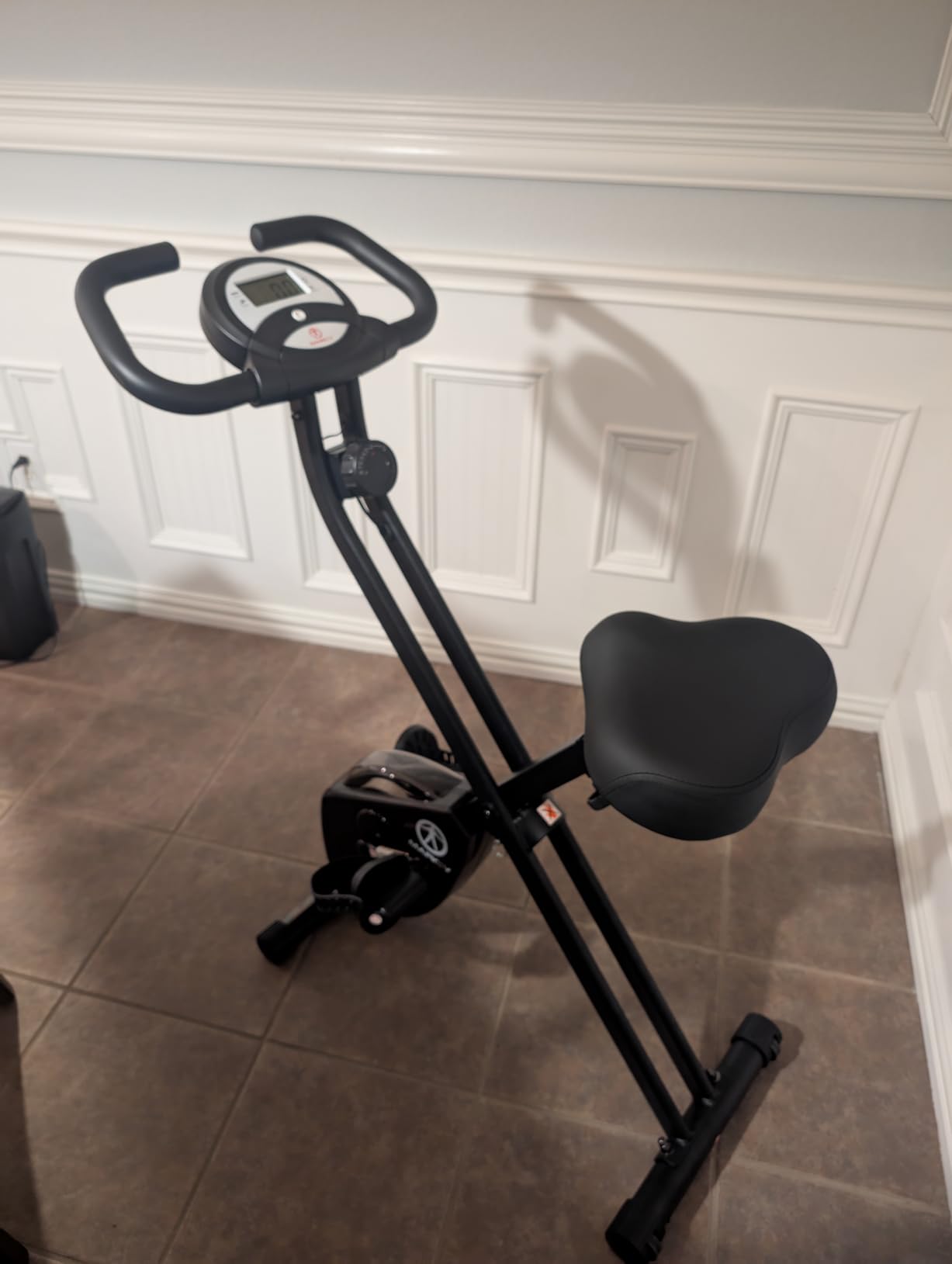 Marcy Foldable Upright Exercise Bike with Adjustable Resistance for Cardio Workout & Strength Training - Multiple Styles Available - Customer Photo 1