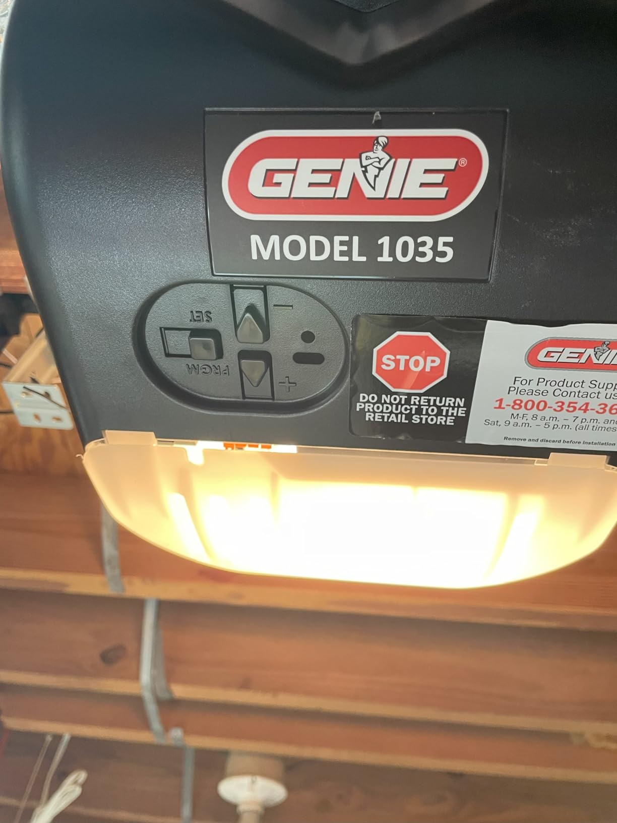 Genie Chain Drive 500 Garage Door Opener - Model 1035 - Reliable Chain Drive Garage Opener,Black - Customer Photo 1