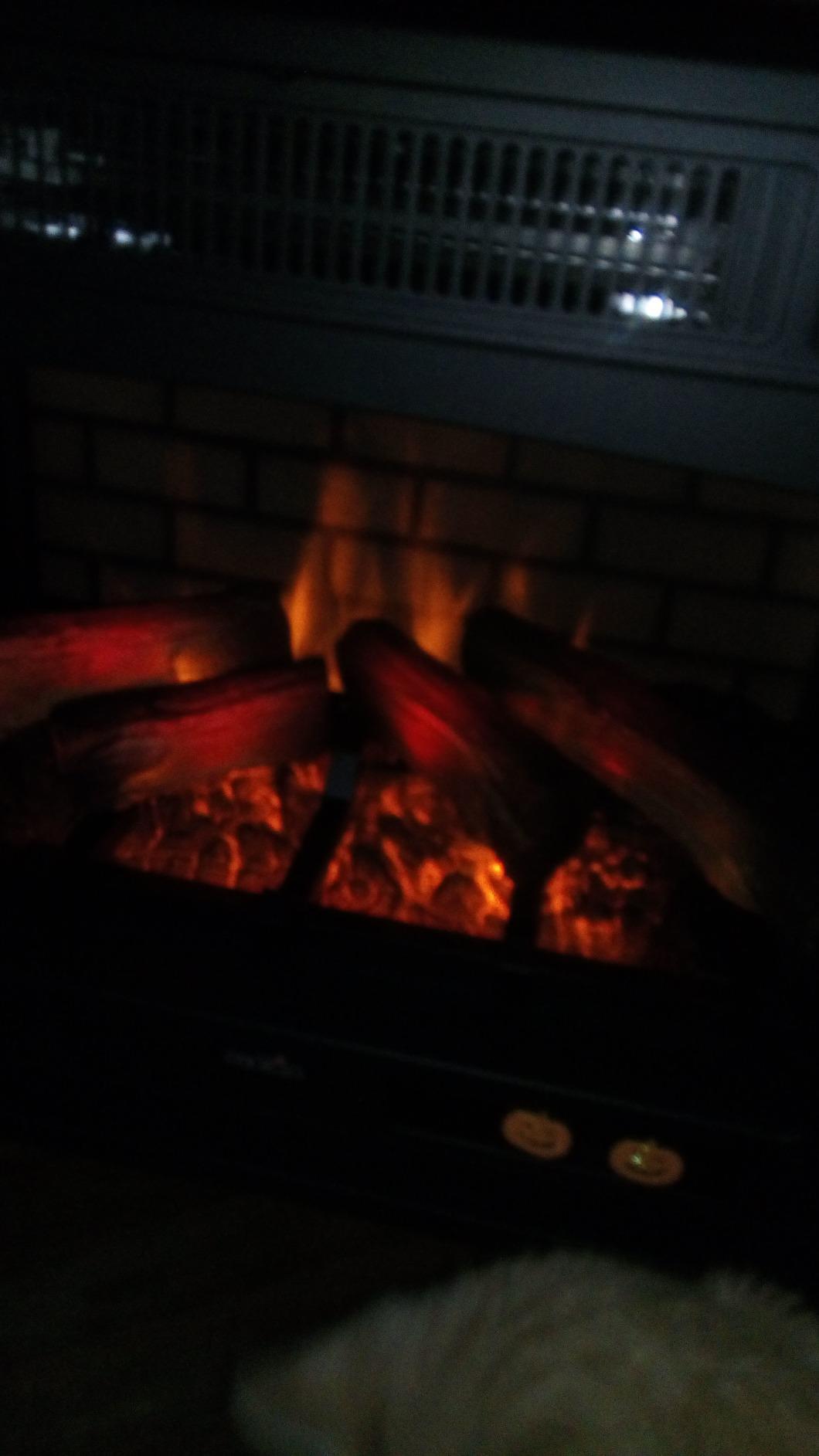 duraflame Freestanding Electric Fireplace Stove Heater with 3D Flame Effect for 1,000 Sq. Ft, Bronze - Customer Photo 1