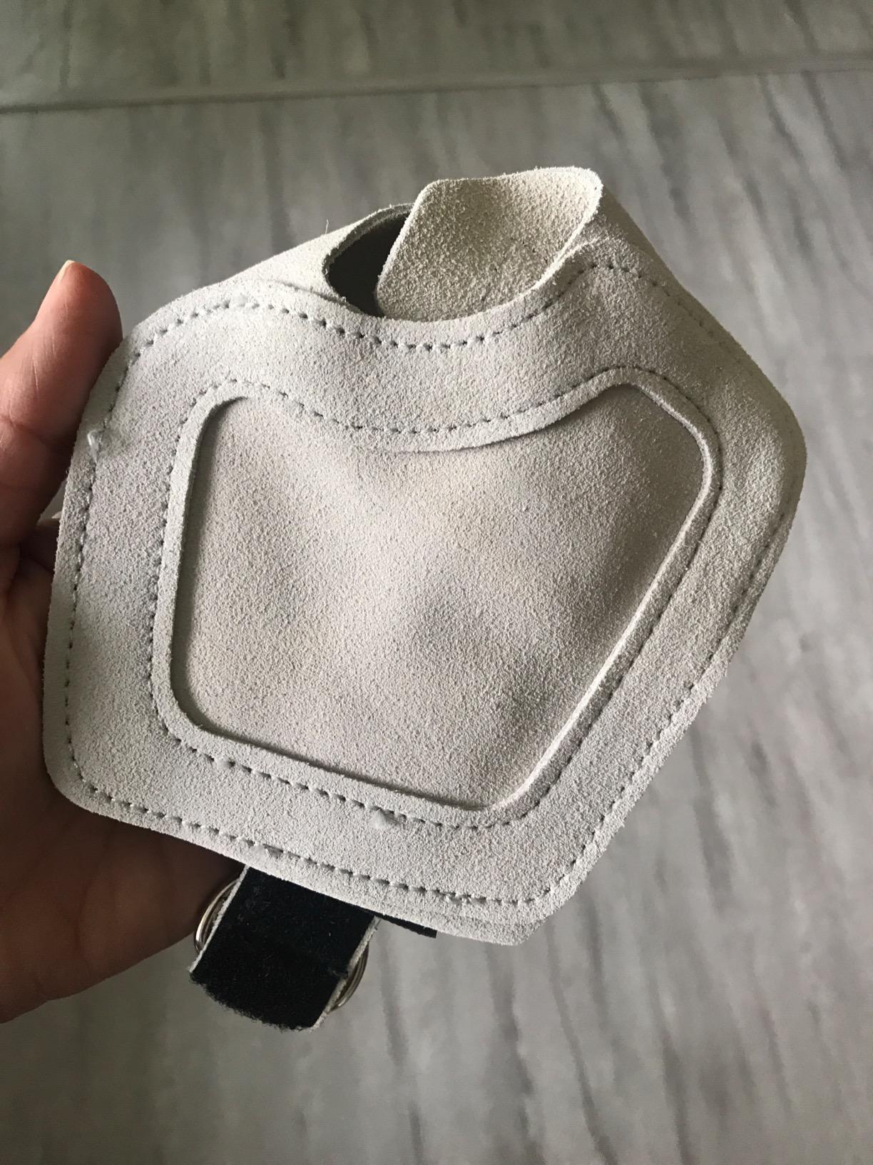 Sammons Preston Wheelchair Pushing Cuffs, Pair of Fingerless Suede Gloves with Non Slip Material for Good Grip, Adjustable Straps for Easy On Easy Off Function, Comfortable Wheelchair Push Gloves - Customer Photo 1