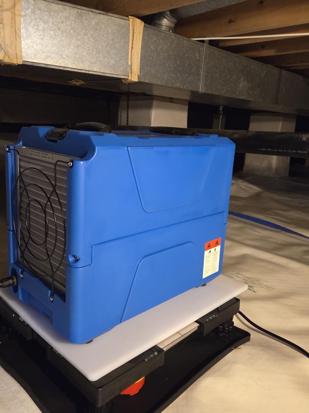 MOUNTO Commercial Dehumidifier, 150 Pint High-Capacity, Includes Pump Drain Hose for Water Damage Restoration, Ideal for Basements, Warehouses & Job Sites - Customer Photo 2