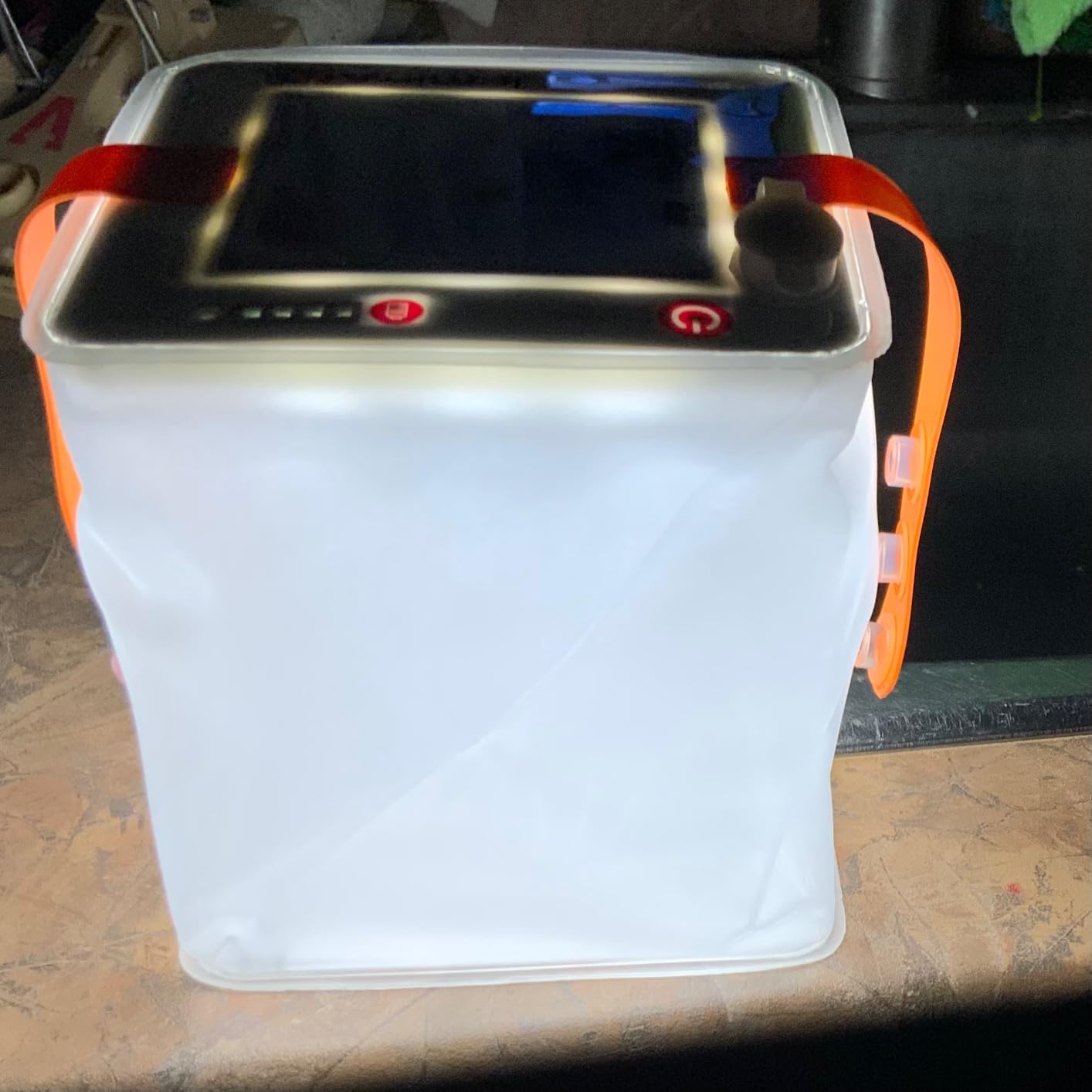 LuminAID Solar Camping Lantern - Inflatable LED Lamp Perfect for Camping, Hiking, Travel and More - Emergency Light for Power Outages, Hurricane, Survival Kits - As Seen on Shark Tank - Customer Photo 1
