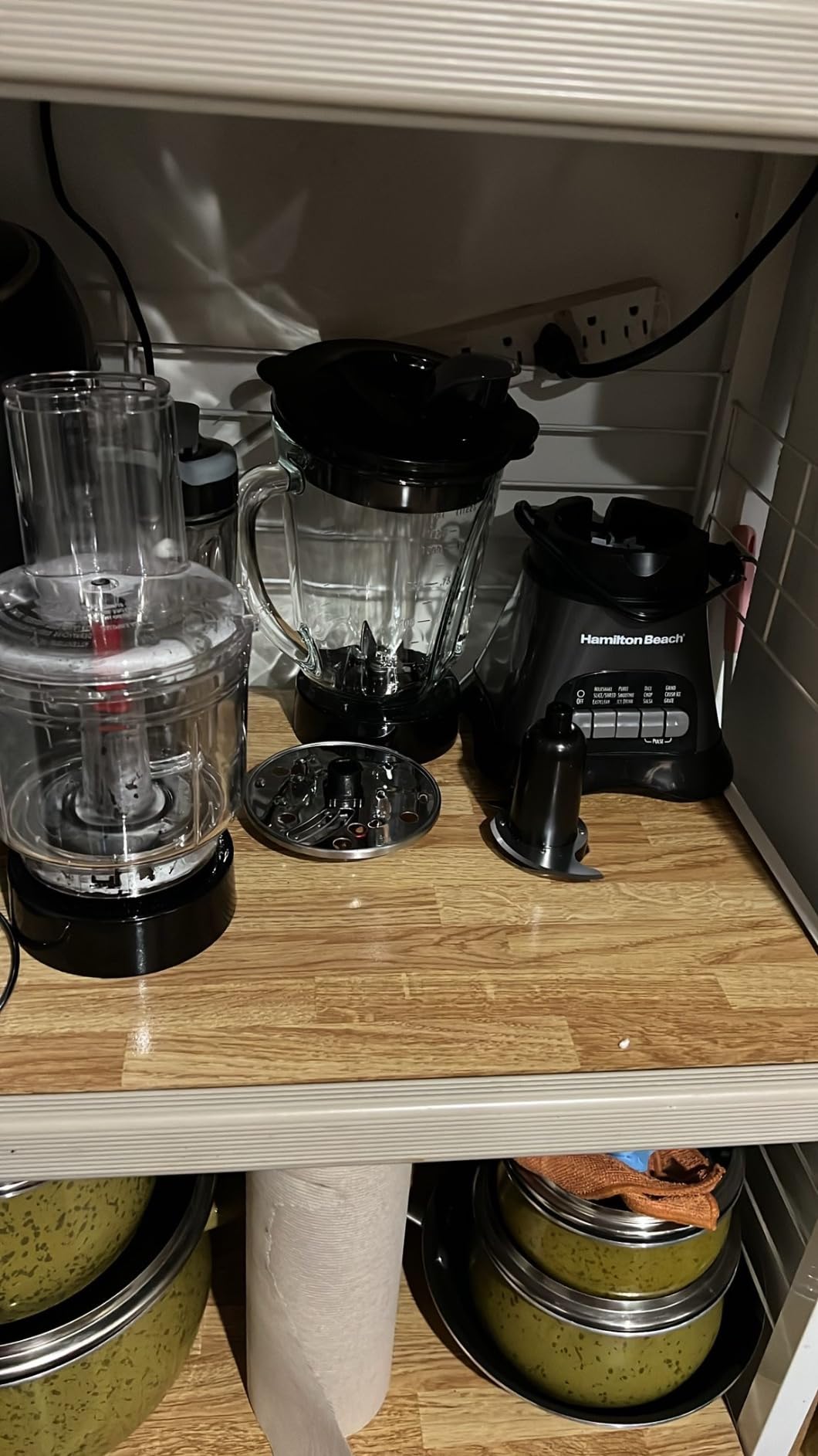 Hamilton Beach Blender and Food Processor Combo for Shakes & Smoothies, With 3 Cup Electric Food Chopper Attachment, 40 oz Glass Jar, Blender Travel Cup, 700 Watts Peak Power, Gray & Black (58163) - Customer Photo 1