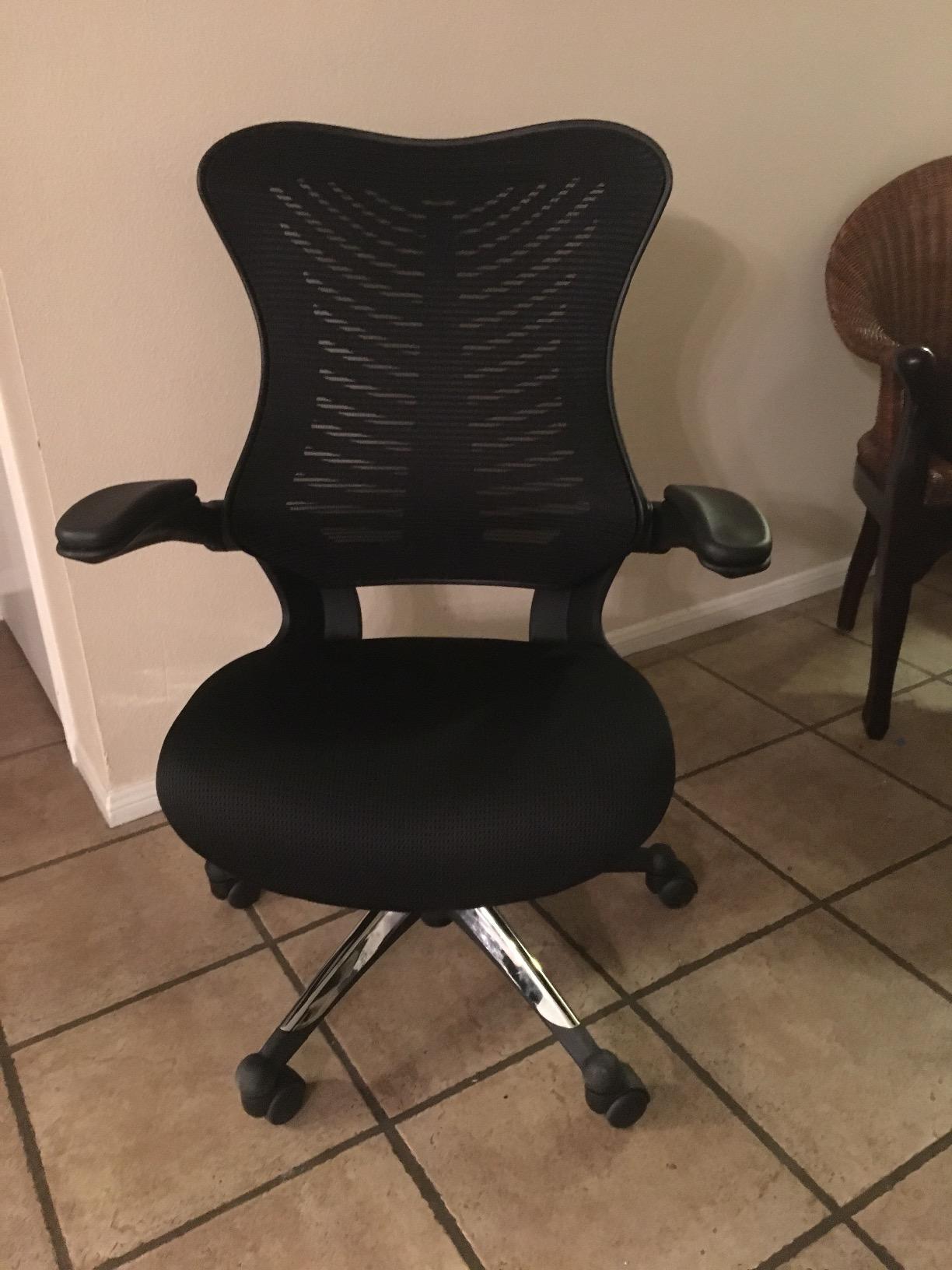 OfficeFactor 300 Lbs Ergonomic Drafting Chair Tall Office Chair Standing Desk Chair Flip up Armrests Molded Foam Seat with Adjustable Footrest Ring Lumbar Support Customer Review OfficeFactor 300 Lbs Ergonomic Drafting Chair Tall Office Chair Standing Desk Chair Flip up Armrests Molded Foam Seat with Adjustable Footrest Ring Lumbar Support - Customer Photo 1