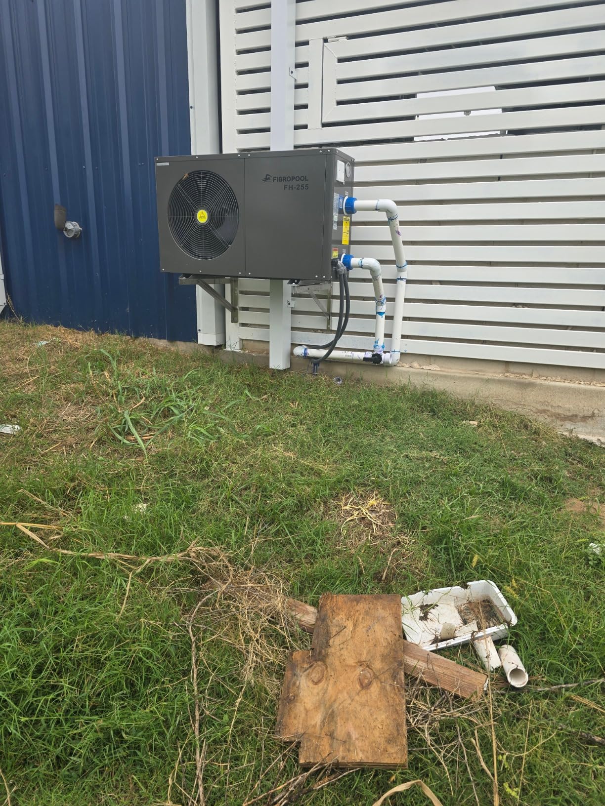 FibroPool Swimming Pool Heat Pump - FH255 55,000 BTU - for Above and In Ground Pools and Spas - High Efficiency, All Electric Heater - No Natural Gas or Propane Needed - Customer Photo 2