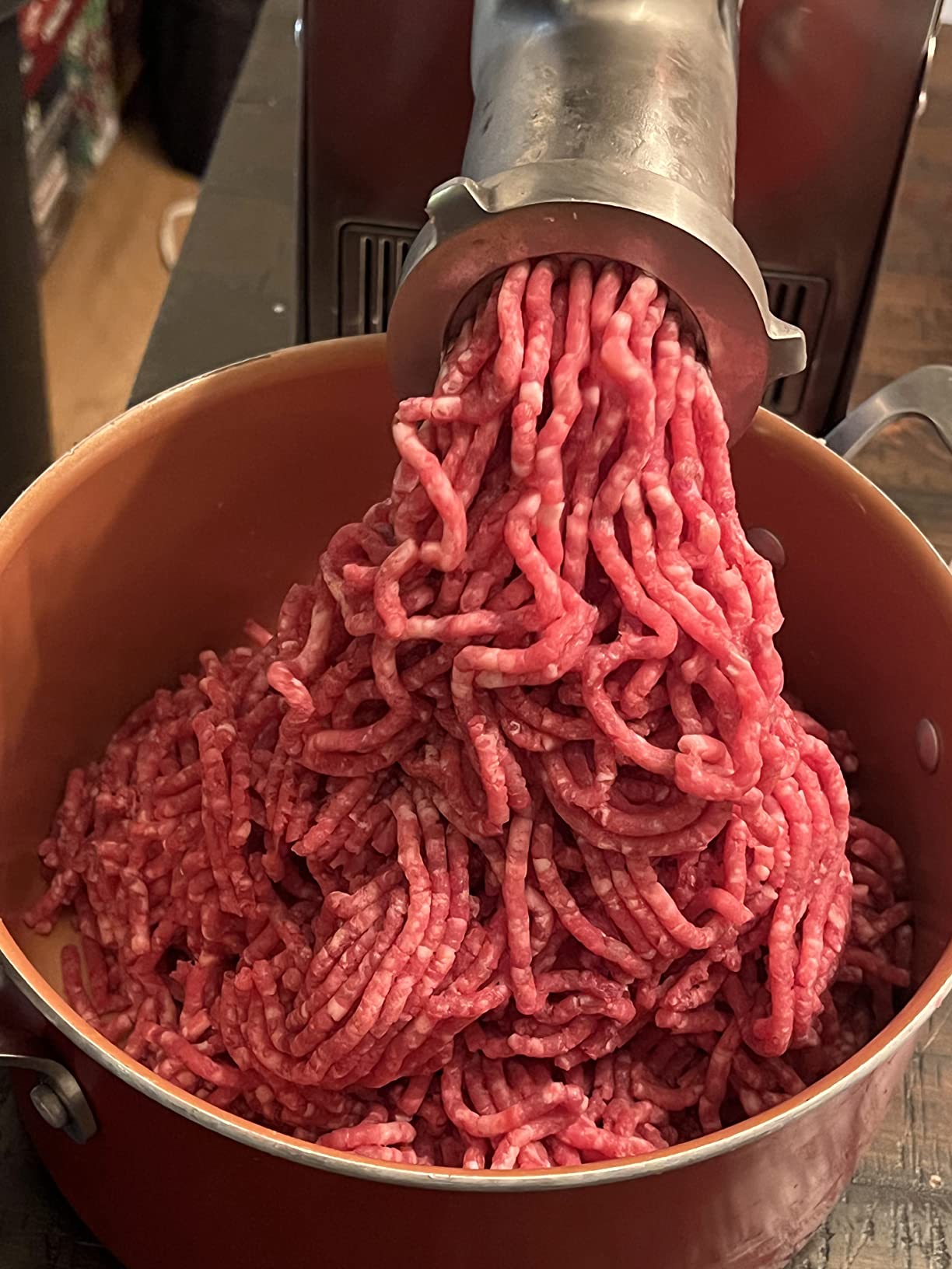 LEM Products BigBite #8 Meat Grinder, 0.50 HP Stainless Steel Electric Meat Grinder Machine, Ideal for Regular Use - Customer Photo 2